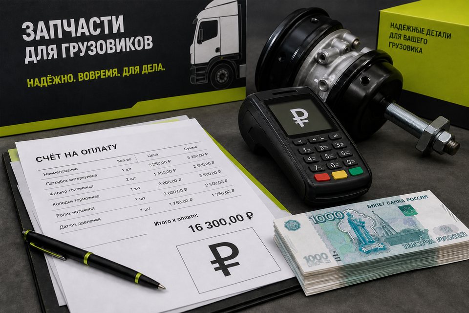 Оплата запчастей Parts-Zelam — безналичный расчёт и самовывоз, рубли