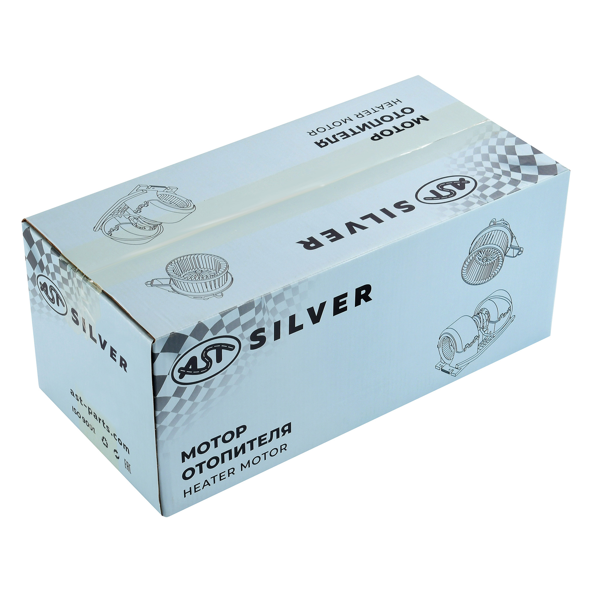 Мотор отопителя HOWO (24v) (AST0442010/AZ1630840014) OEM AST Silver