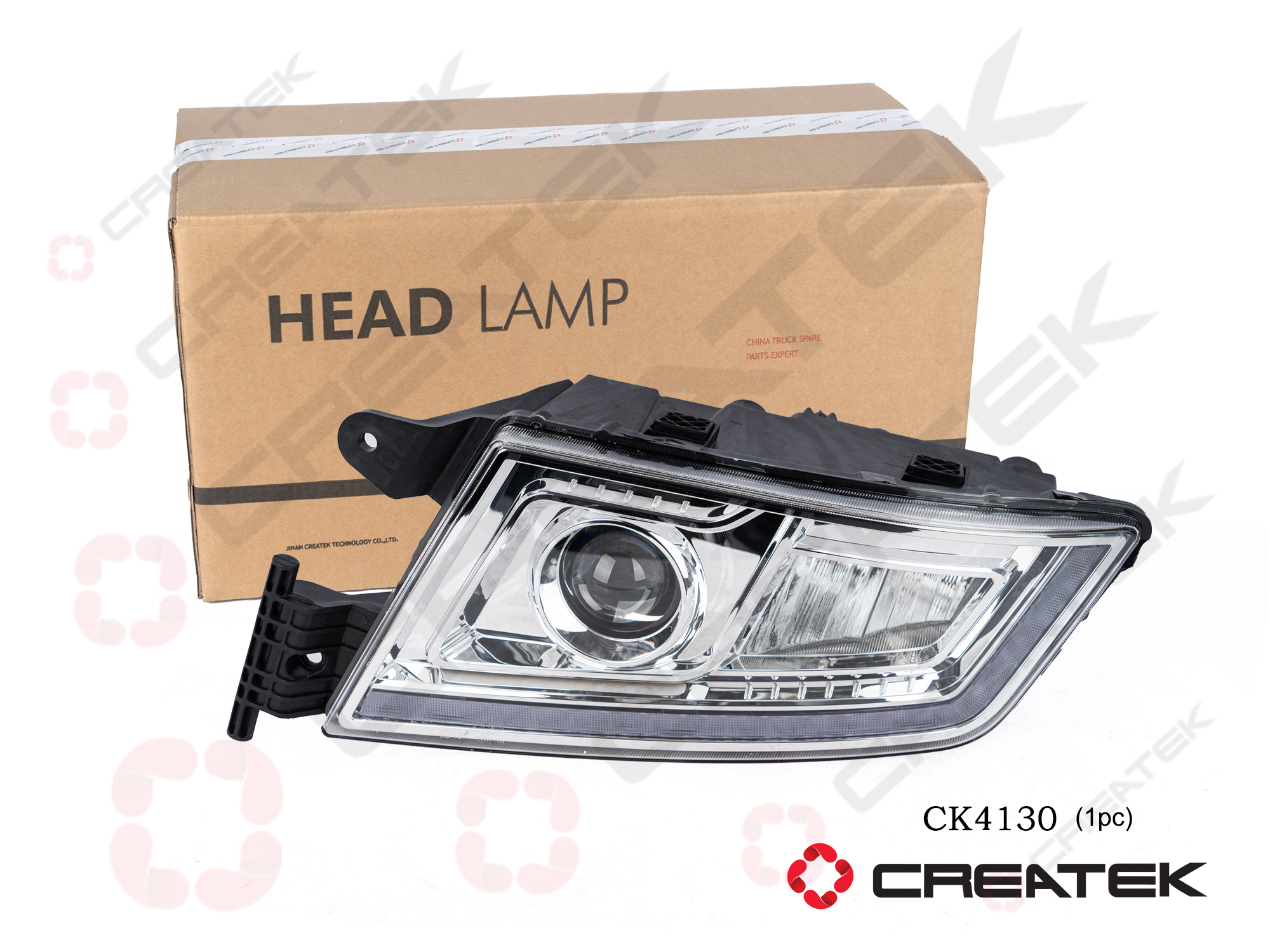 Фара передняя левая (LED) HOWO C7H/MAN CREATEK