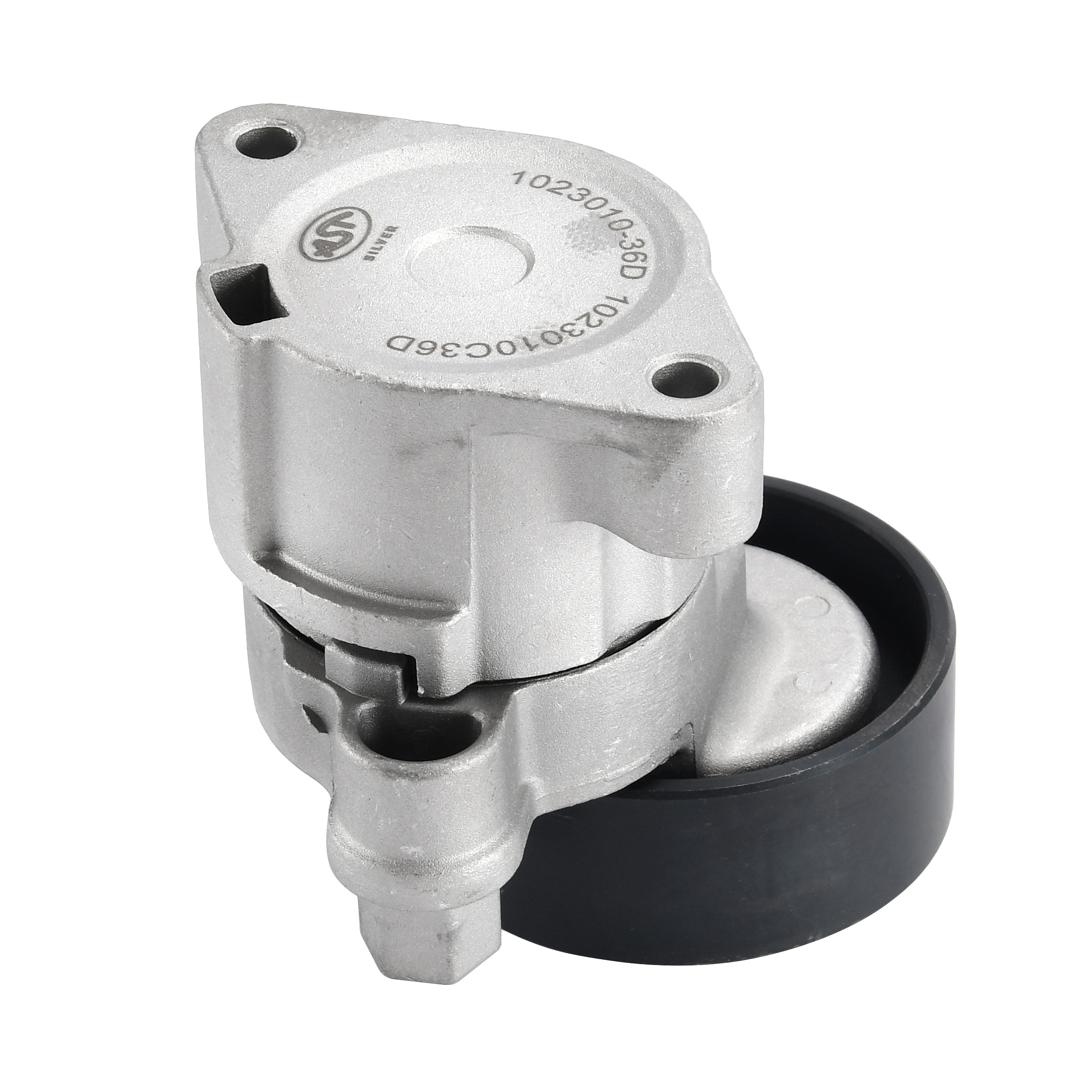 Ролик натяжной FAW J5/J6 CA6DM/CA6DL/CA6DL2 плоский (AST1313/1023010-36D/1023010C36D) AST Silver