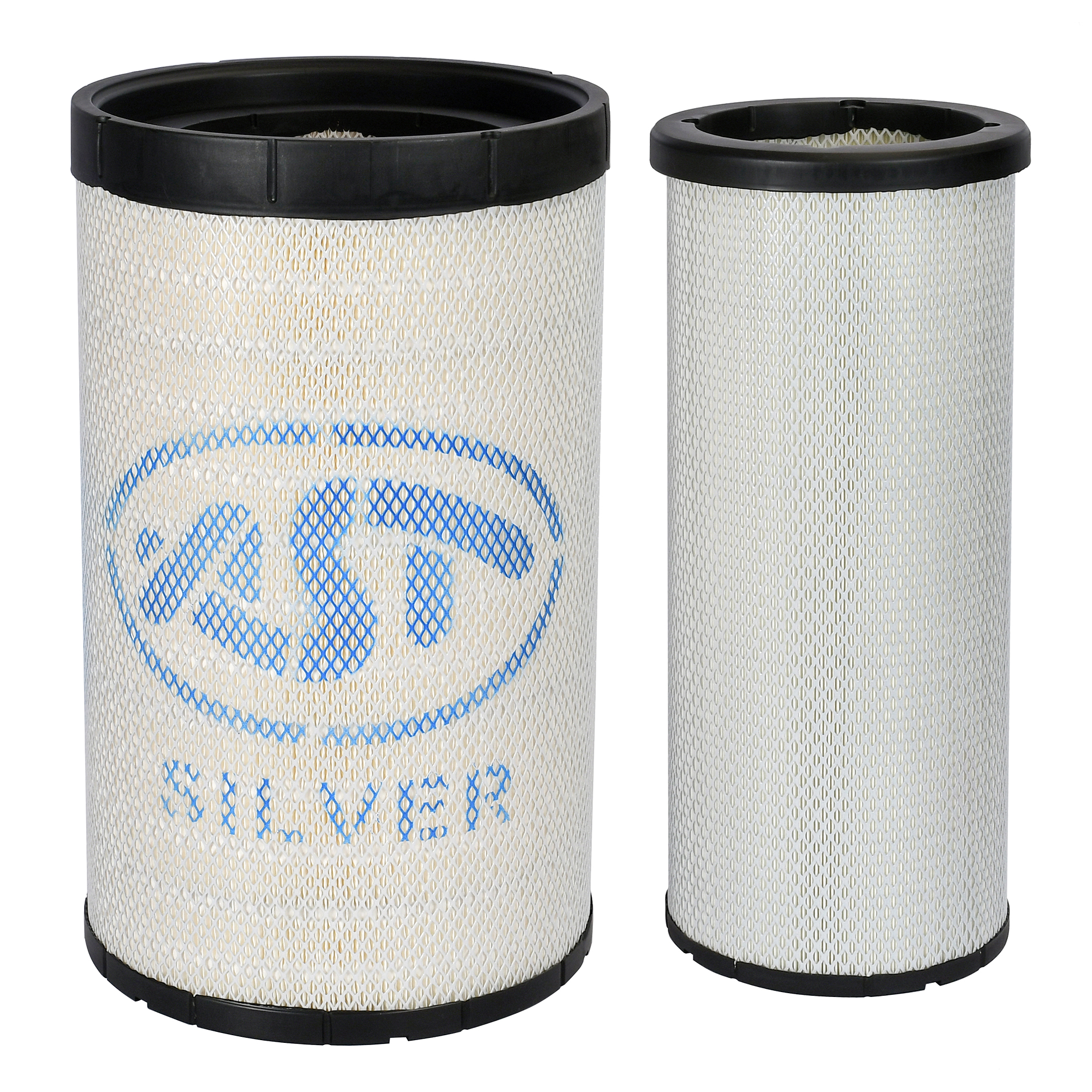 Фильтр воздушный 3050 SHAANXI E3/4 +X3000/M3000 тягач (к-кт) (AST1595/AF26433/AF26434/DZ9112190328 JX) AST Silver
