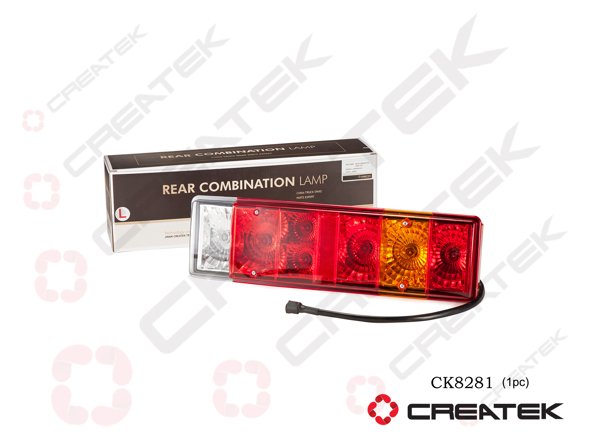 Фонарь задний левый F2000 CREATEK