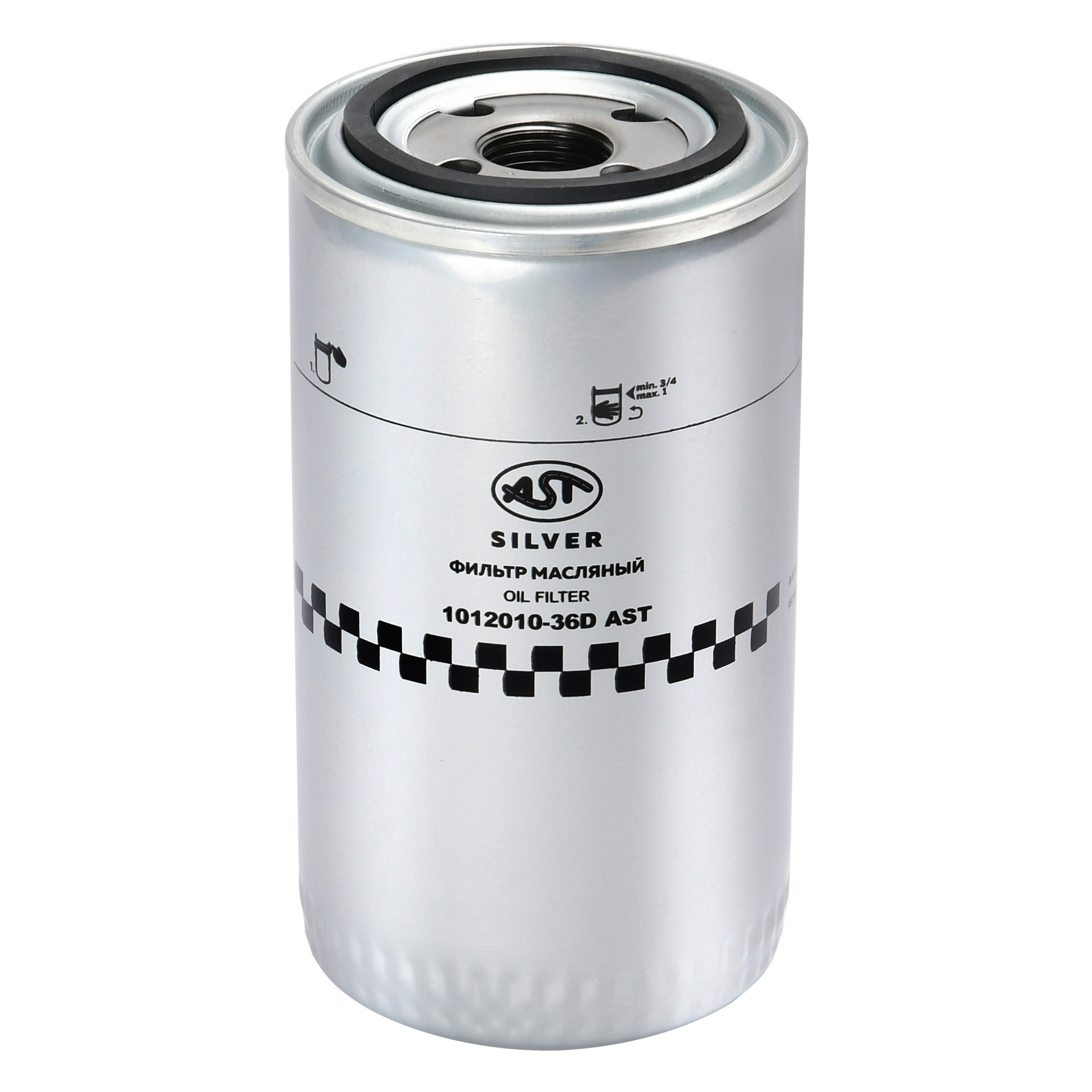 Фильтр масляный FAW J5/J6 DL H=170 M22x2 (AST1627/JX0811A/JX0814/1012010-36D) AST Silver