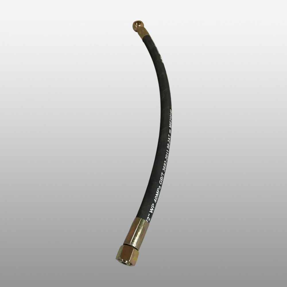 Шланг ГУР (L=625ММ) (от трубки к цилиндру) 8х4 shacman, shaanxi F3000