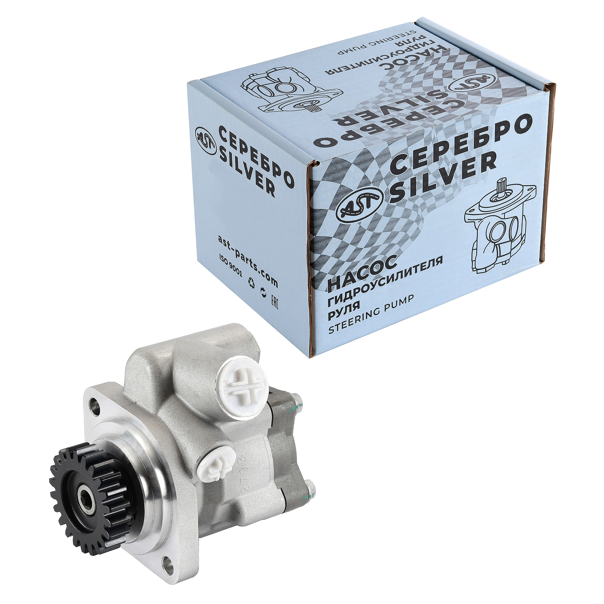 Насос ГУР FAW J7 CA6DL3 4180 4х2 Z=22 (AST0182004/3407020BM50-0A2010) AST Silver