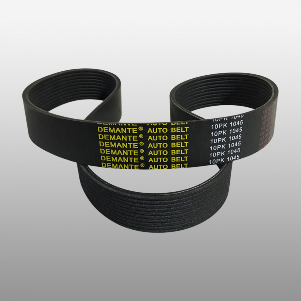 Ремень 10PK1045 SHAANXI F2000/F3000/HONGYAN/DAYUN (20007810/612600061360) этилен-пропил. каучук QINYAN
