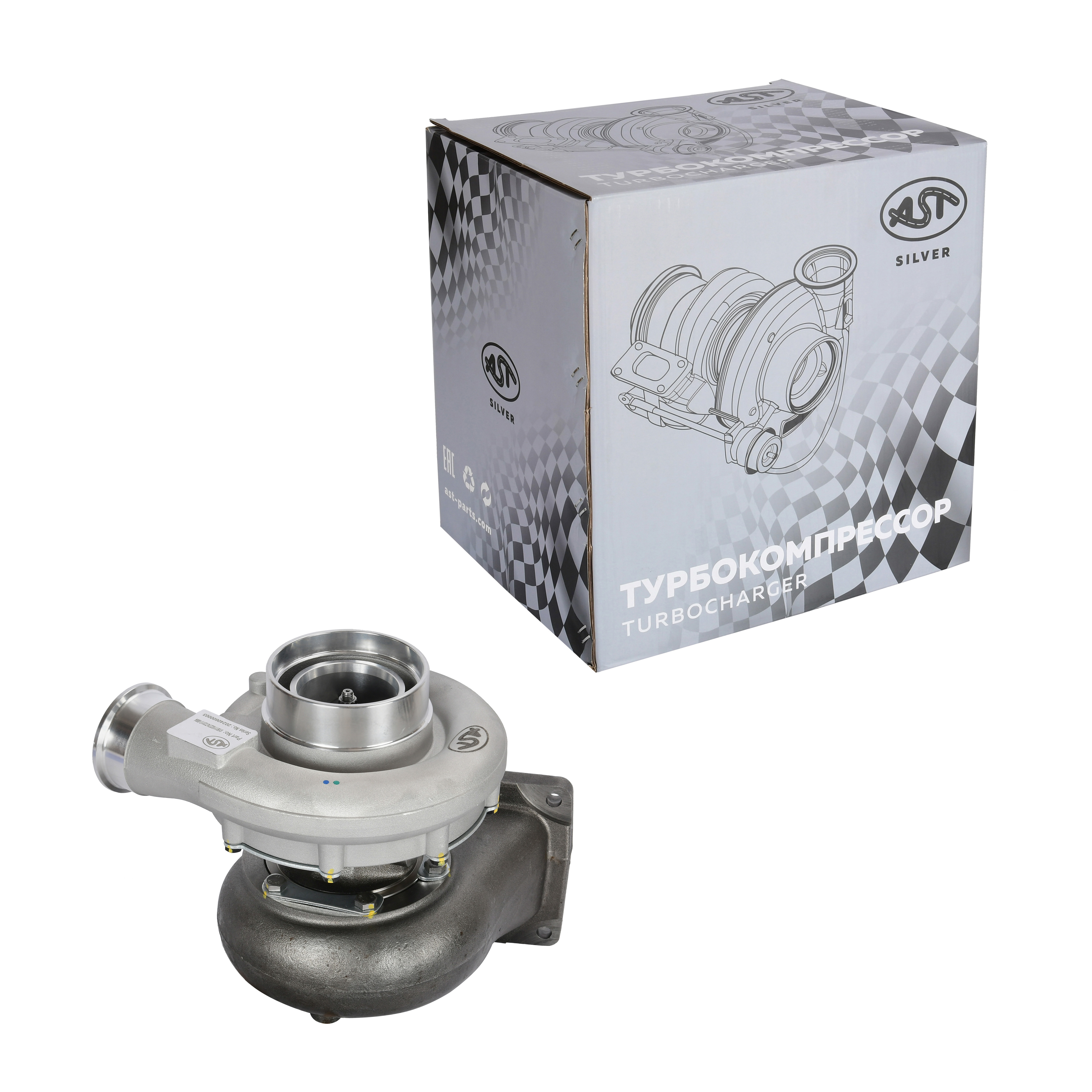 Турбина WD10 под фланец J90S-2, CDM855 (AST1552/61561110227A/723117-5004) AST Silver