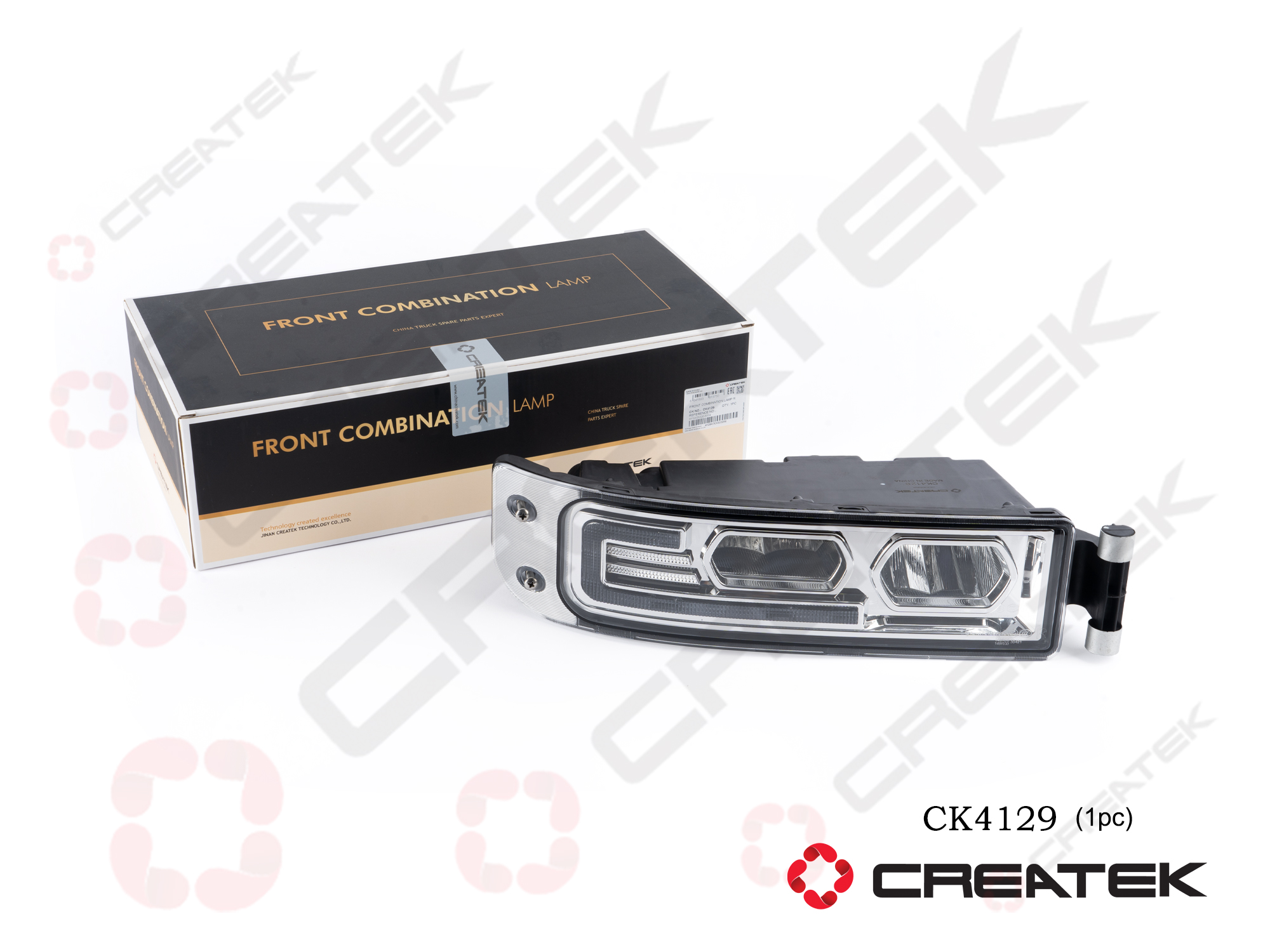 Фара противотуманная правая (ДХО LED) HOWO SITRAK -C7H/G7 CREATEK
