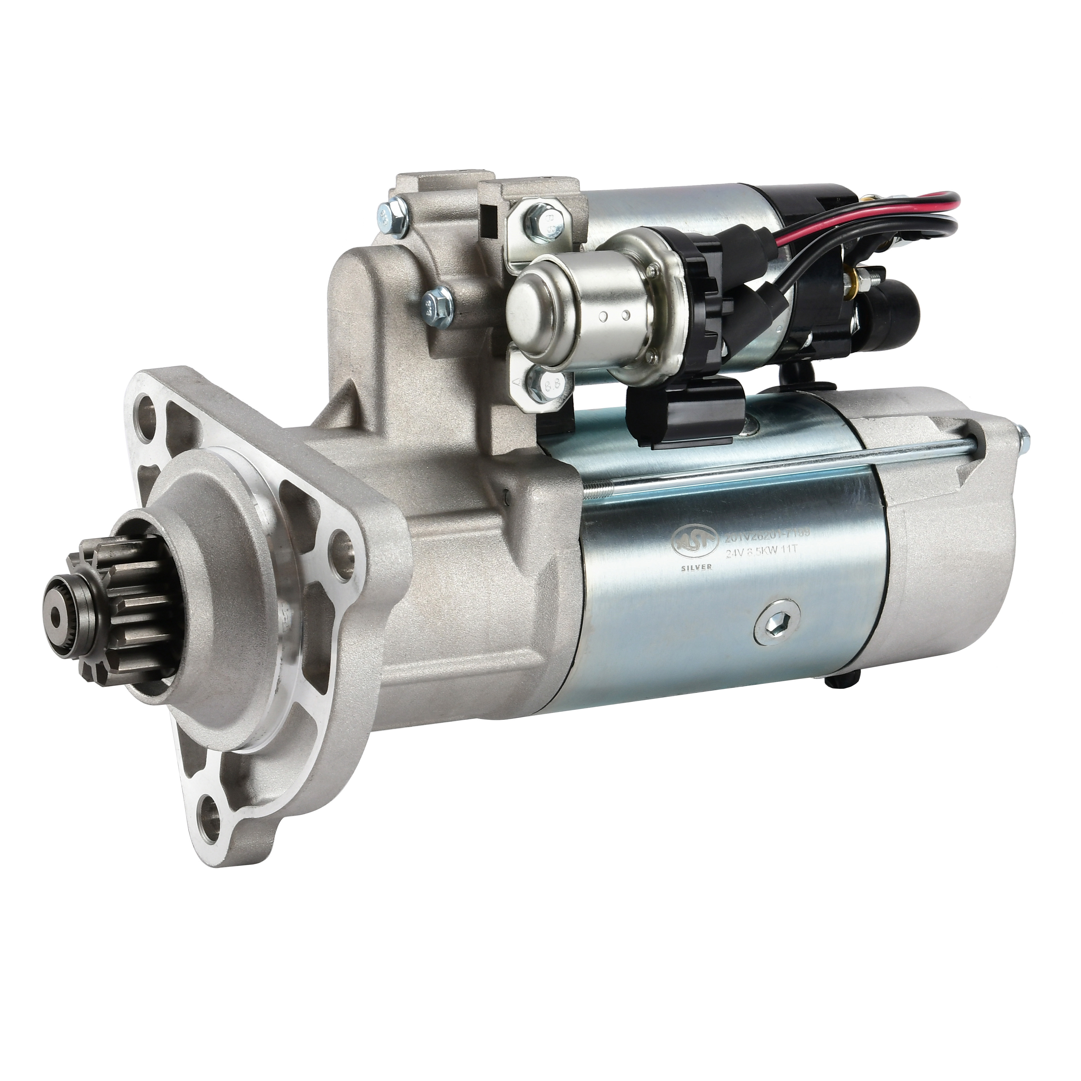 Стартер MC11/13 HOWO T5G/T7H MAN 12 зуб. (AST1403/0986022640/51.26201-7199/51.26201-7284/200V26201-7199) AST Silver