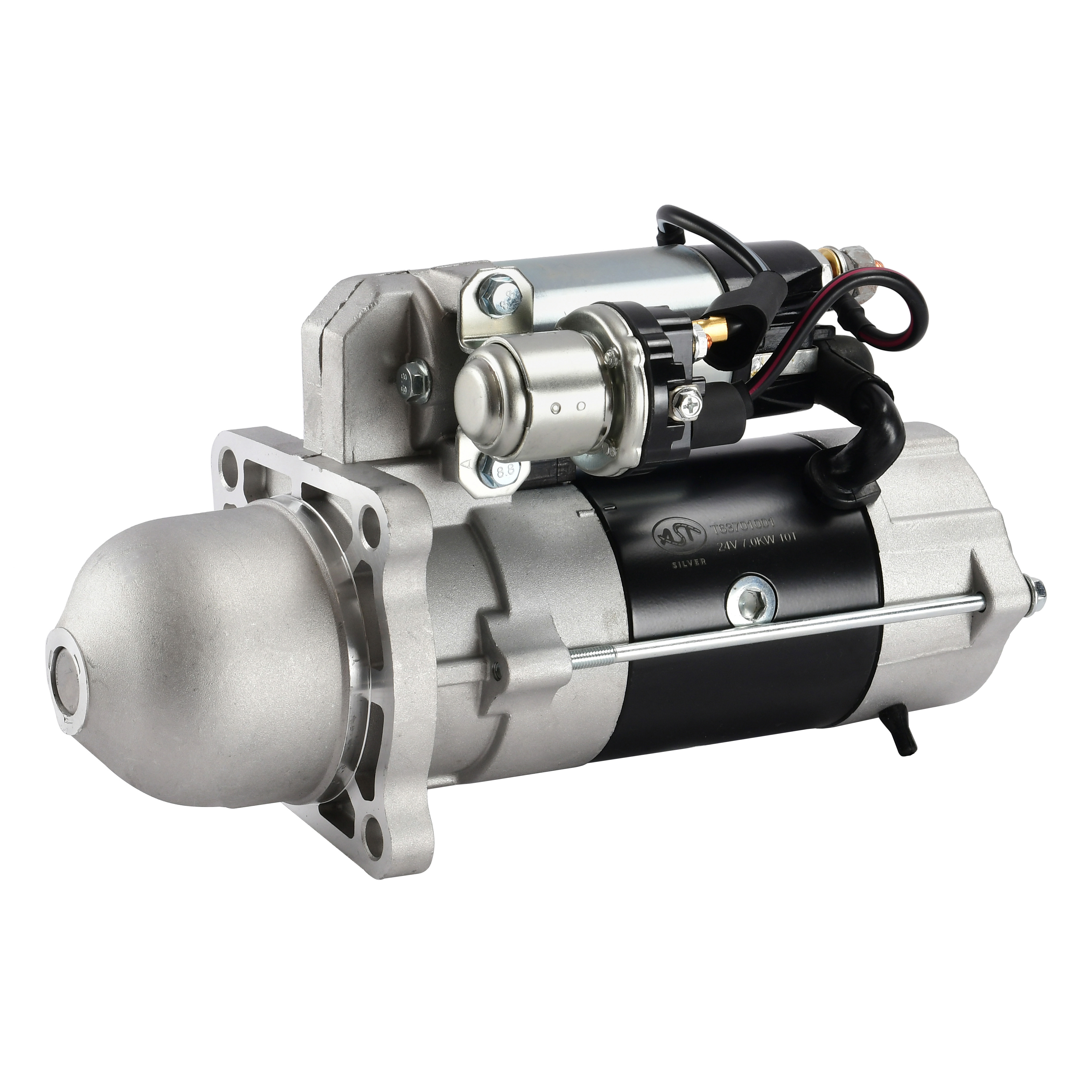Стартер FOTON PERKINS 10 зуб. 24V 1049A, 1069, 1099, 1138 (AST1399/T63701001) AST Silver