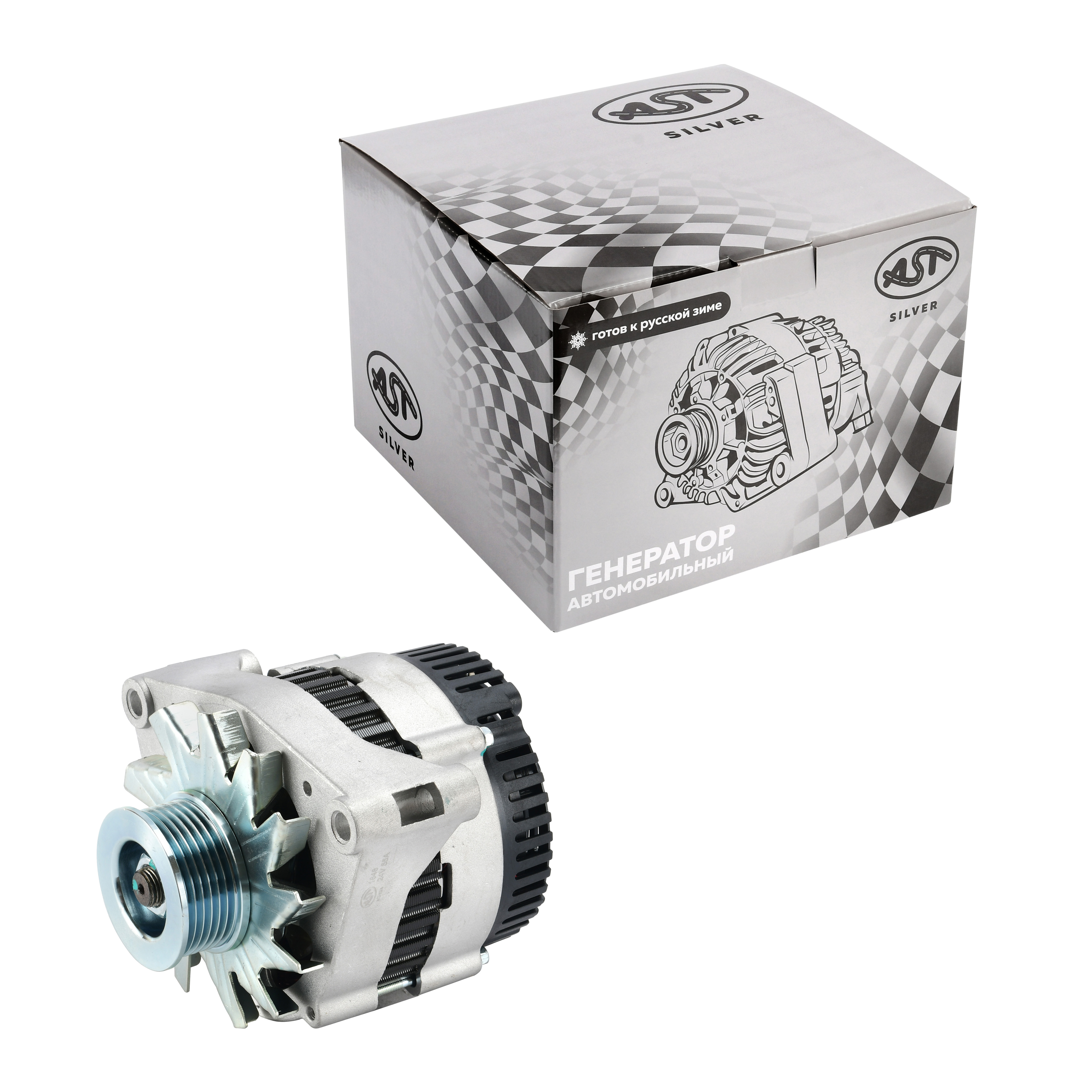 Генератор HOWO (6-ти ручейковый) 28V 55A (AST1038/VG1560090012 PK) AST Silver