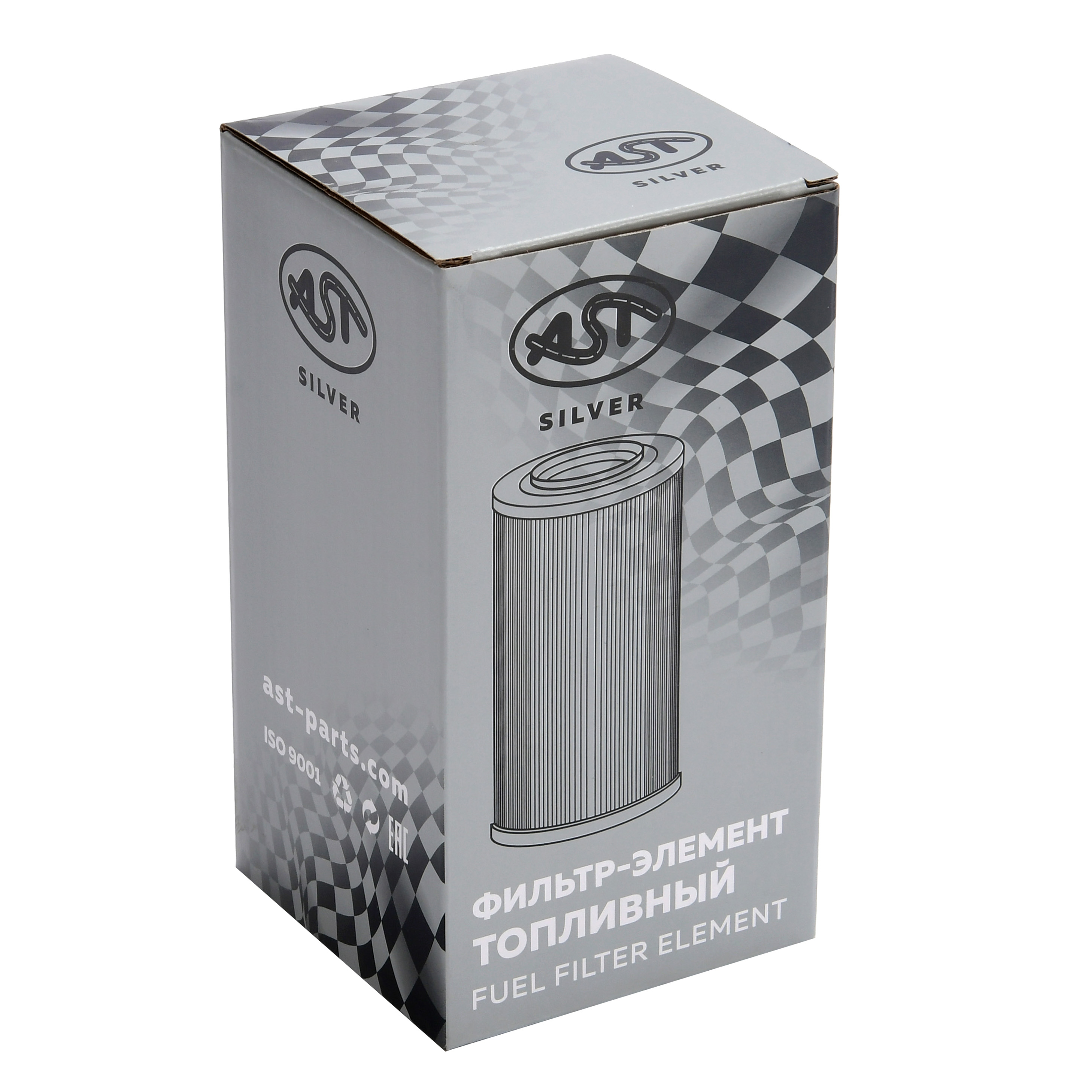 Фильтр-элемент FOTON 4189/4259 топливный 80x185 ISG12 E5 (AST1690/5486894/FF63046) AST Silver