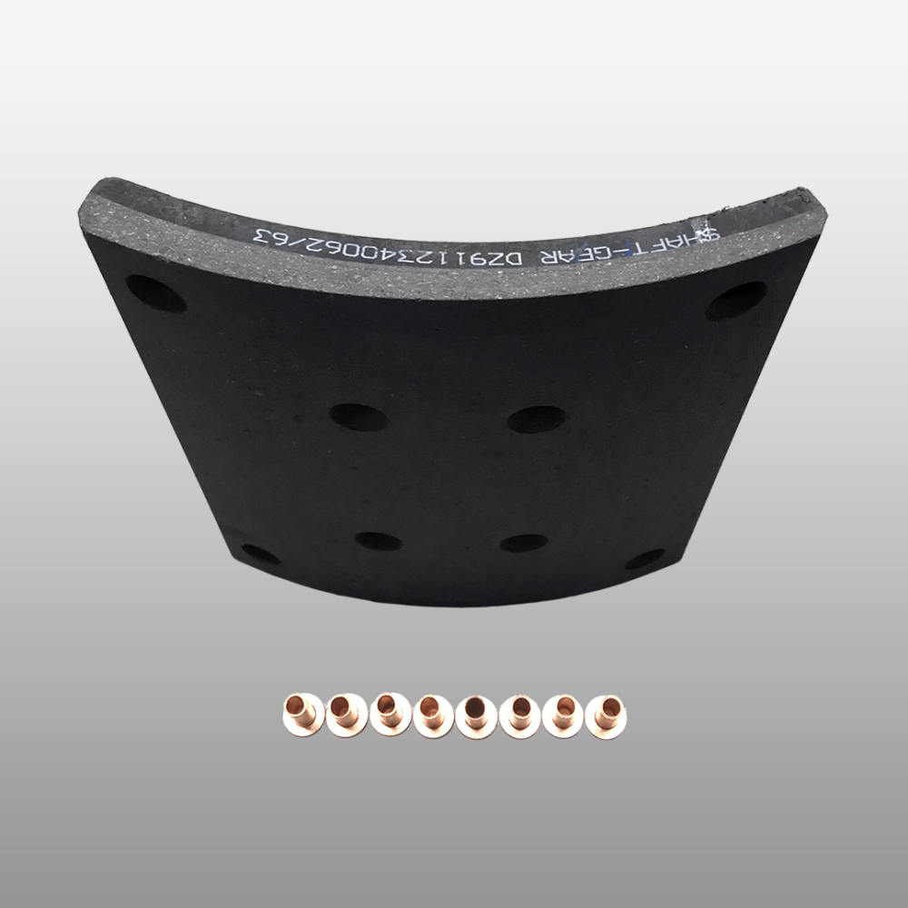 Накладка тормозная задняя (8 отверстий) красная F3000, X3000 QINYAN