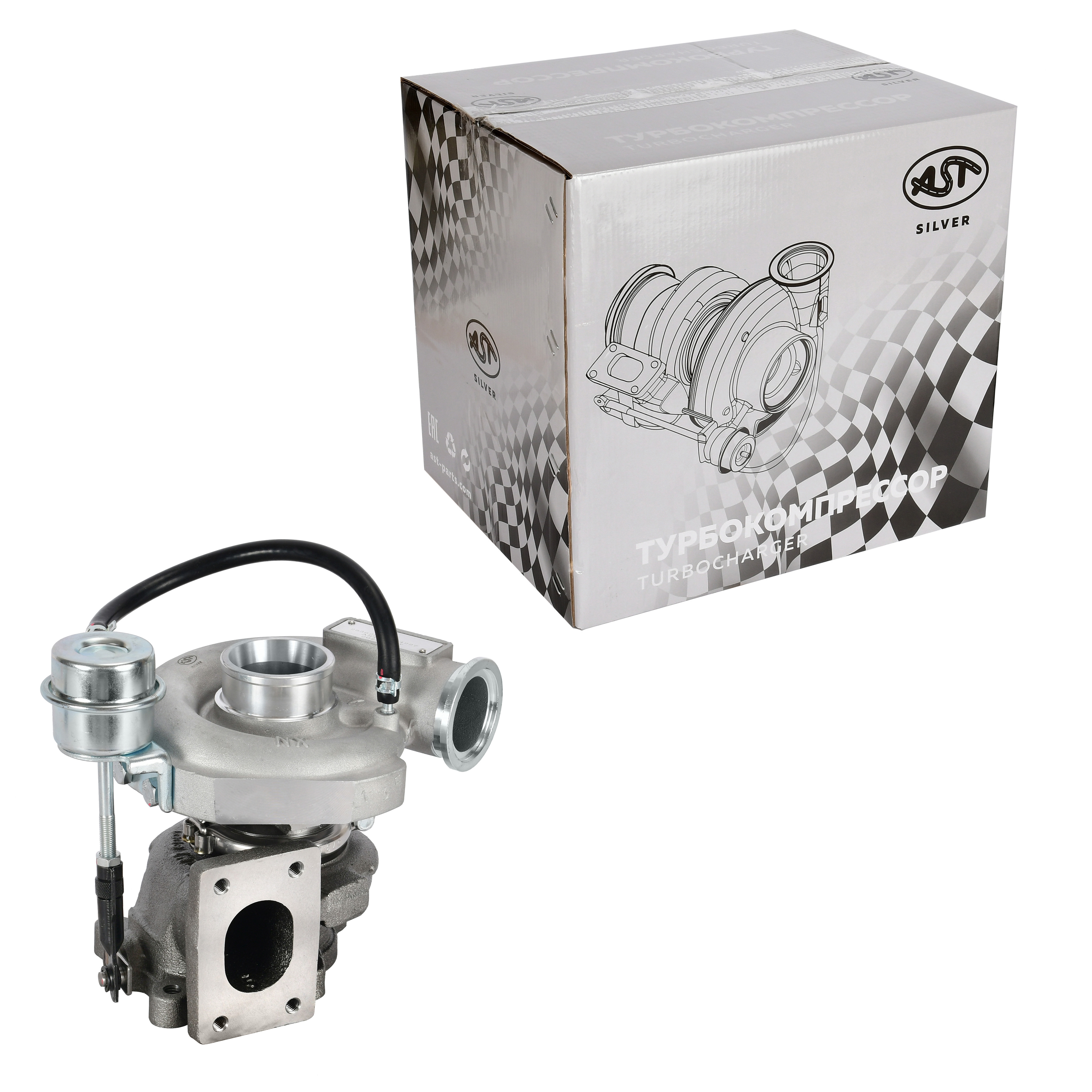 Турбина CUMMINS ISF 3.8L ПЯТЬ ОТВЕРСТИЙ (AST1526/2842804/3774196/3786536/4309105/3767999/3768000/3777895/2836258) AST Silver