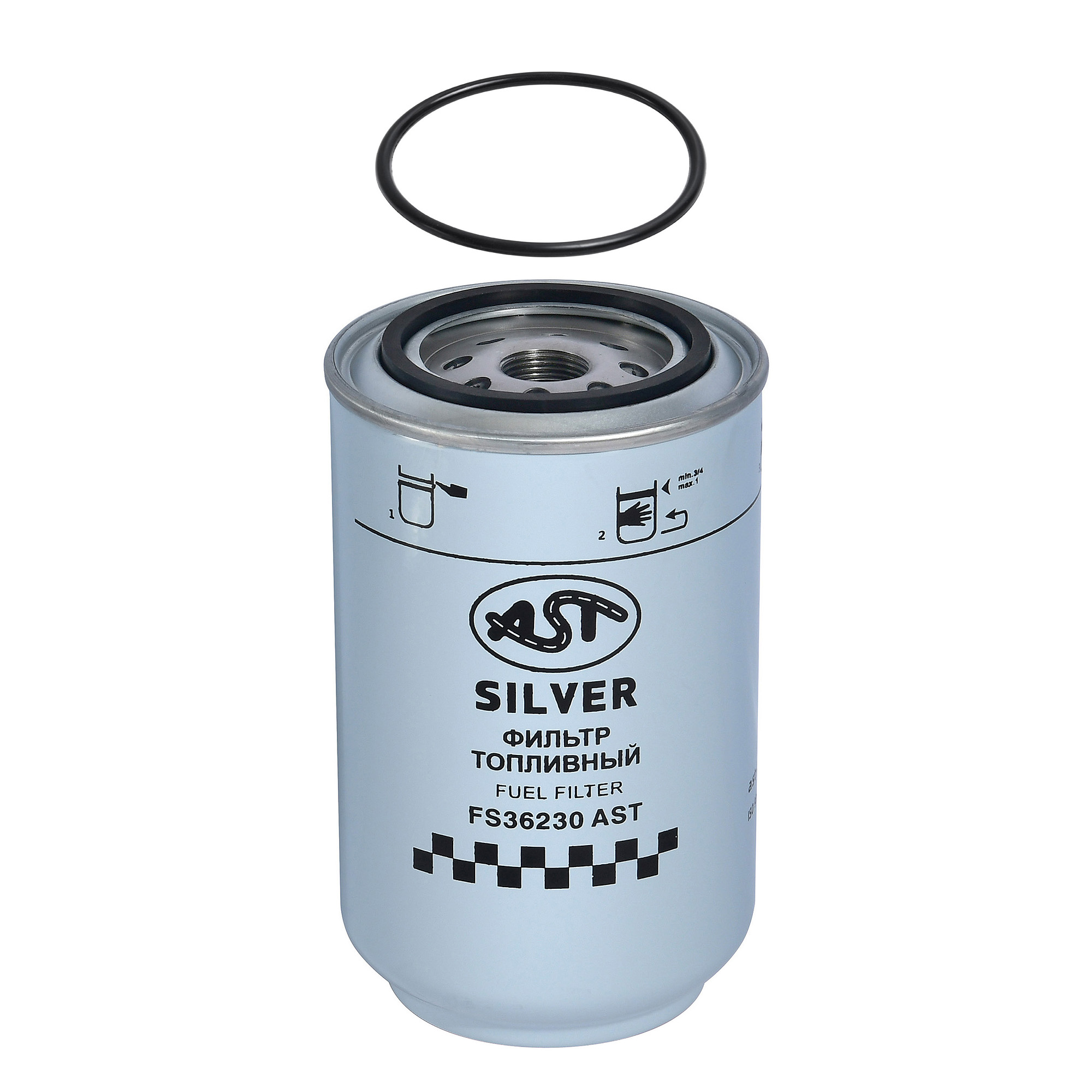 Фильтр топливный DONG FENG GX/T5G без колбы (AST1652/FS36230/FS19816/FS19922) AST Silver