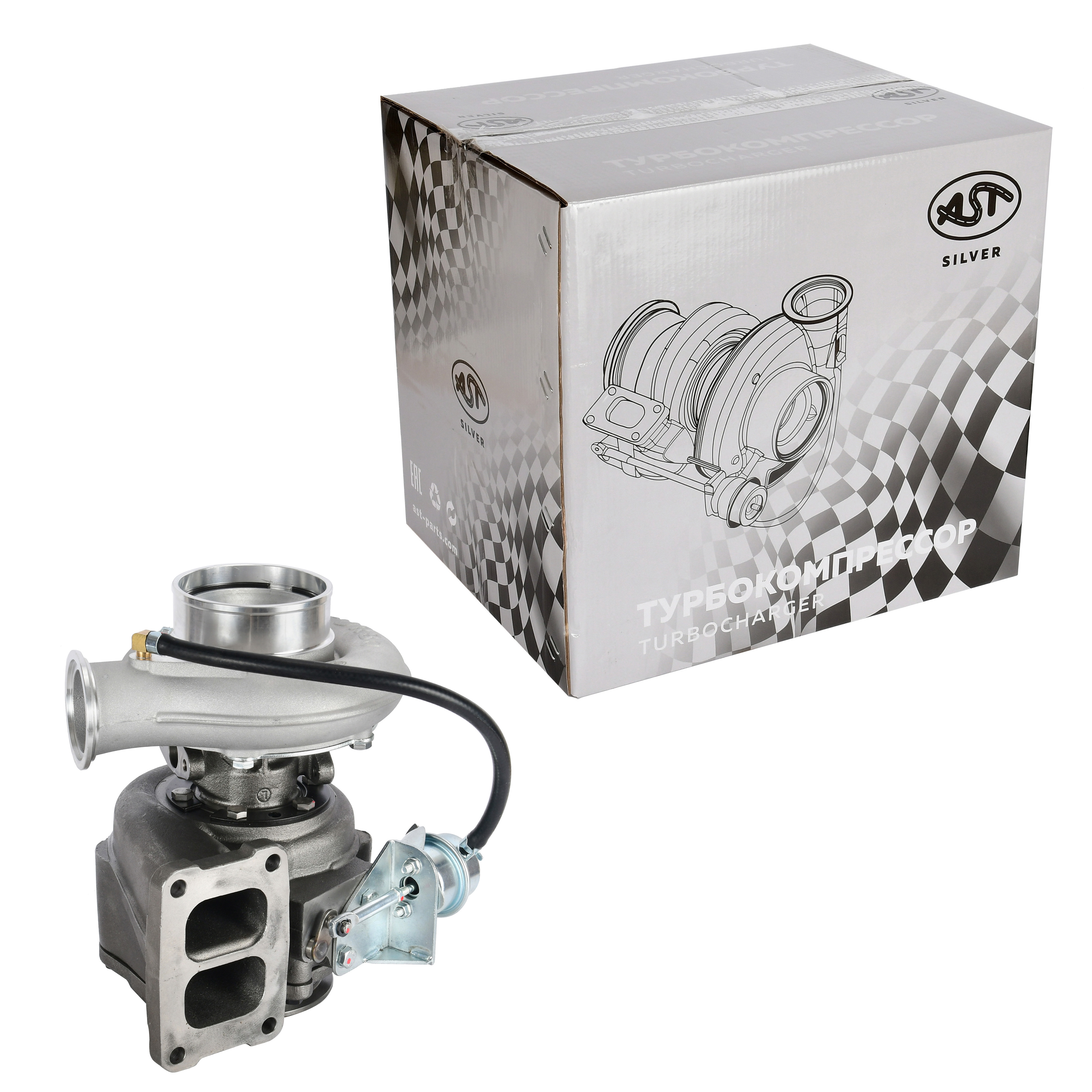 Турбина  WD615 HOWO 336/371 л.с. под хомут (AST1495/VG1560118229) AST Silver