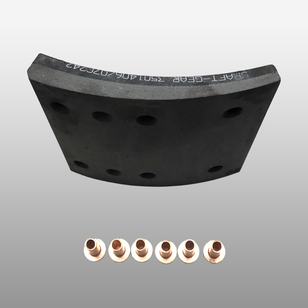 Накладка тормозная передняя d=6 короткая J6