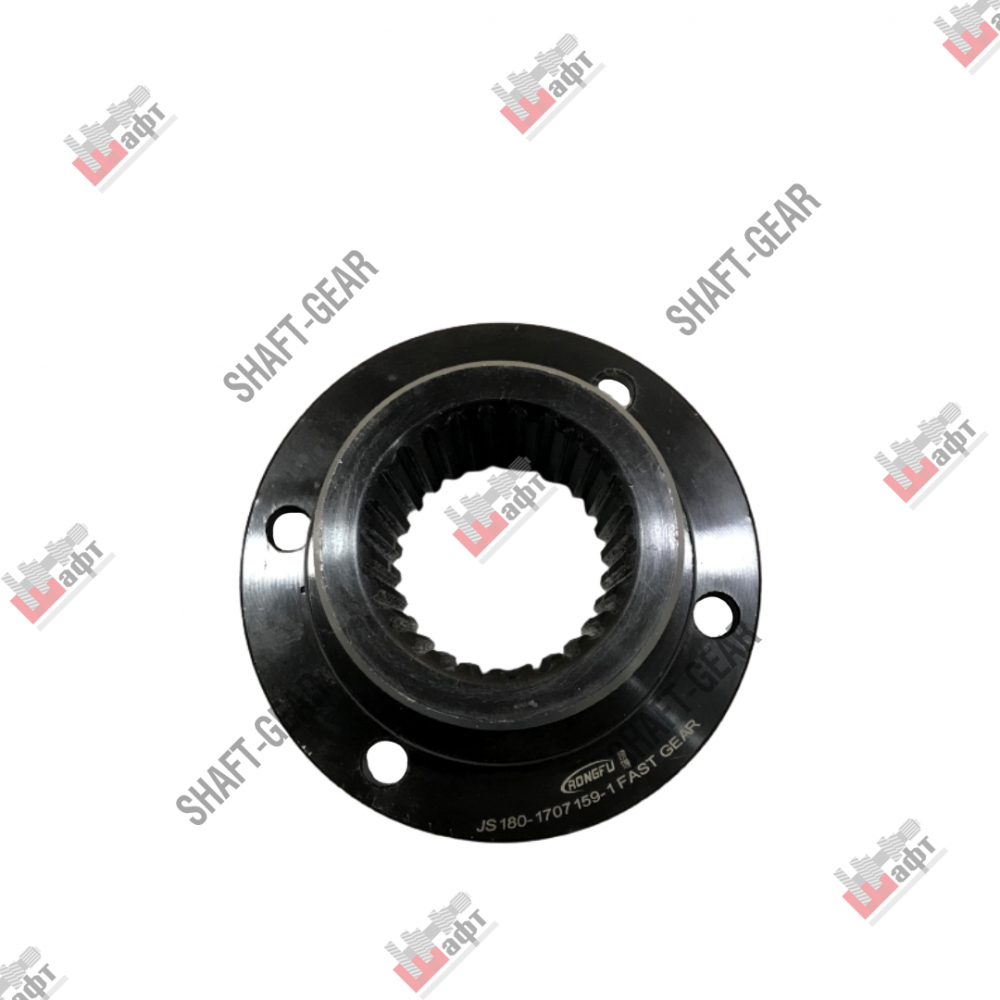 Фланец КПП D=180mm ( 4 отв.,26 з.высота 110мм, внут d=63) (RT-11509C,JS180)