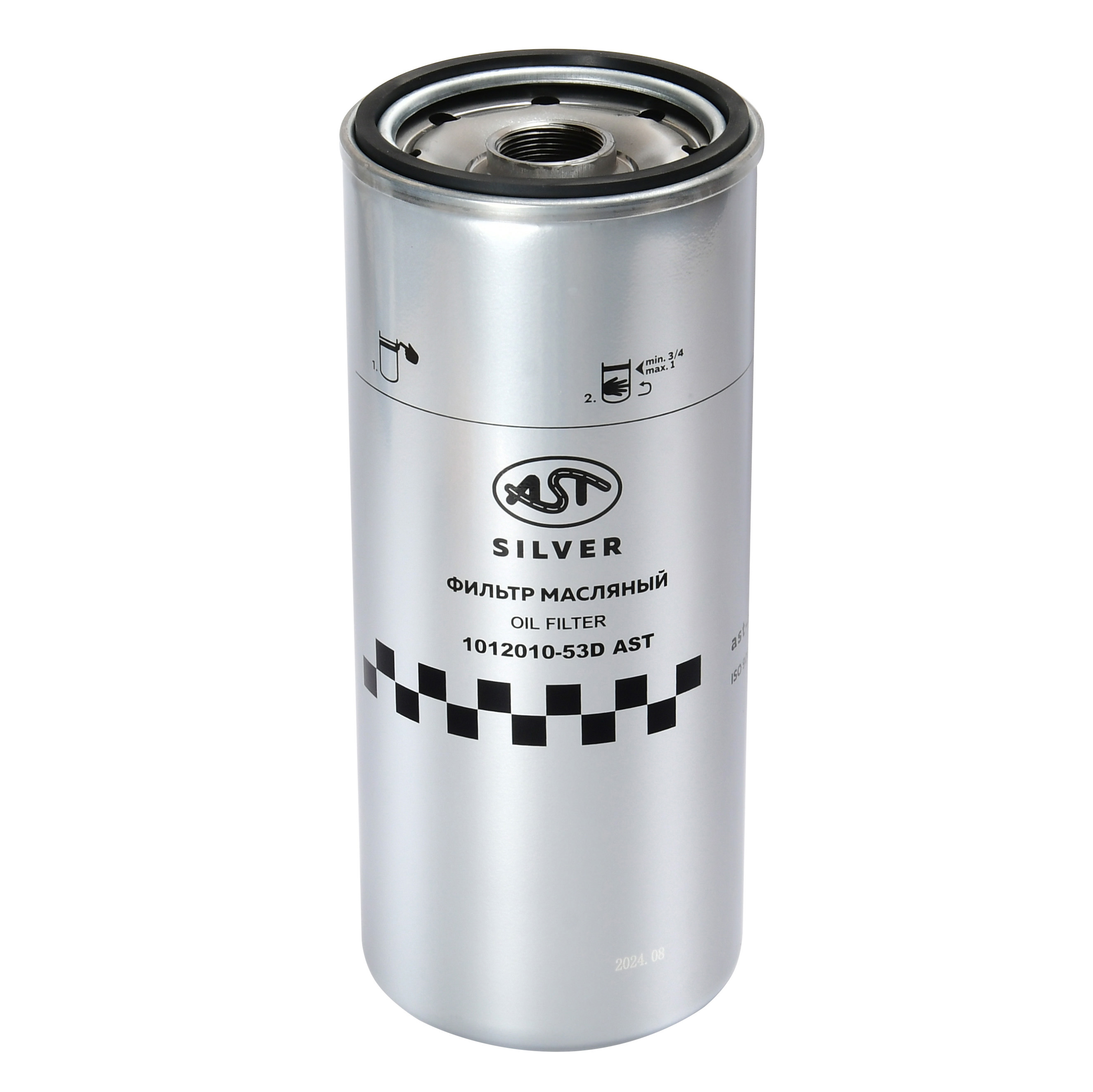 Фильтр масляный JX1023 FAW J6 CA6DM2 (AST1631/W110227/W1110216/JX1023/LF667/1012010-81DF/1012010-53D) AST Silver