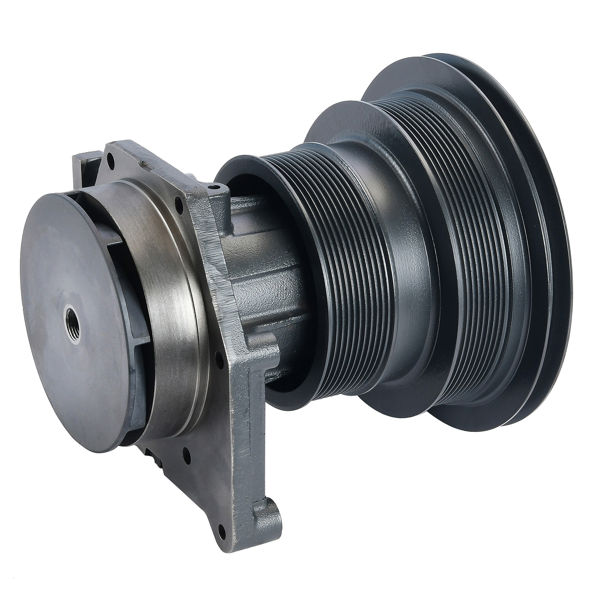 Насос водяной (помпа) WD615/WP10 (8PK+10PK+AV) (AST0462026/612600061697/612600061364) OEM AST Silver