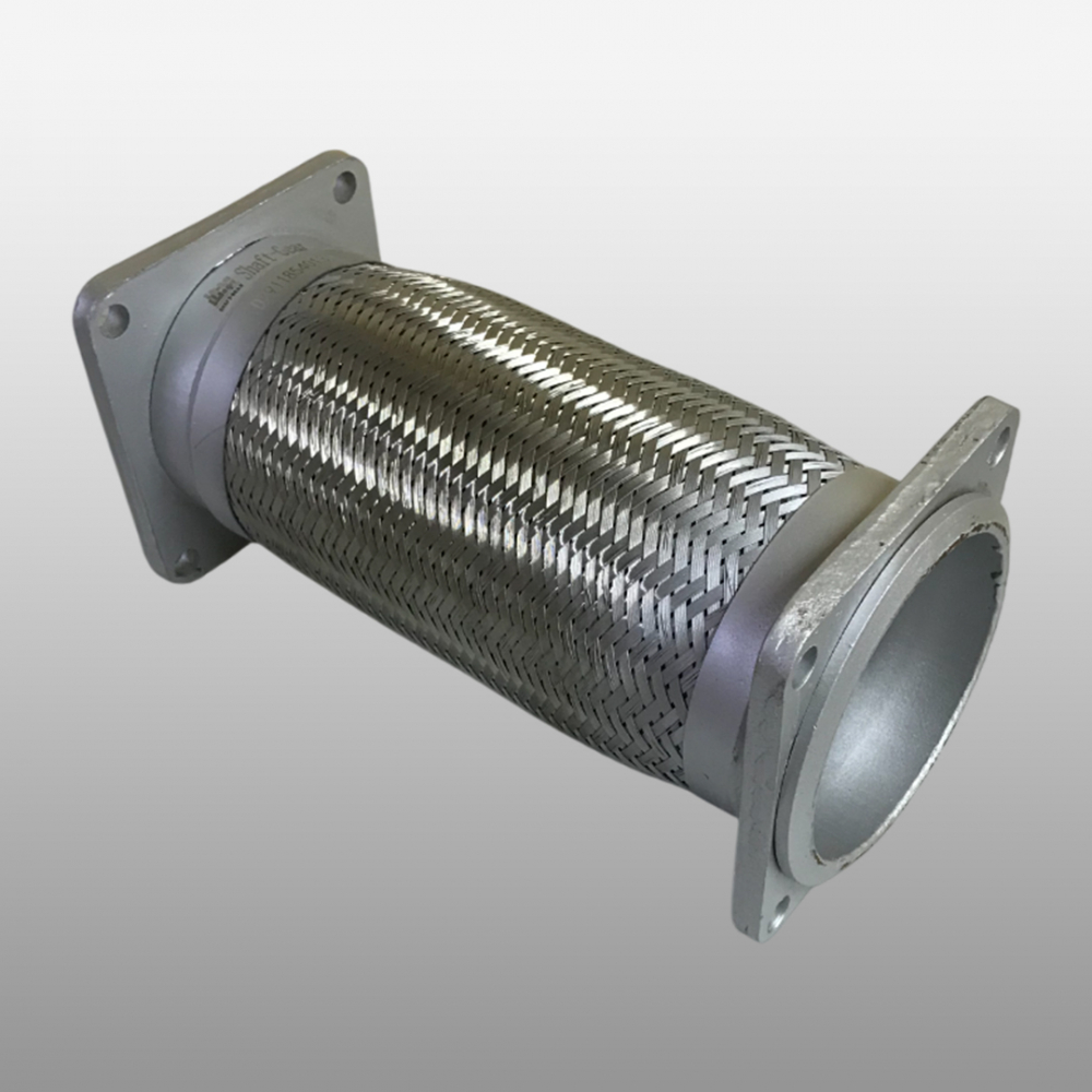 Гофра выхлопной системы D=120 L=330 (квадратные фланцы)