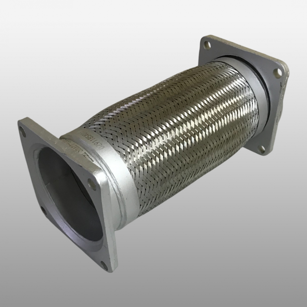 Гофра выхлопной системы D=120 L=330 (квадратные фланцы)
