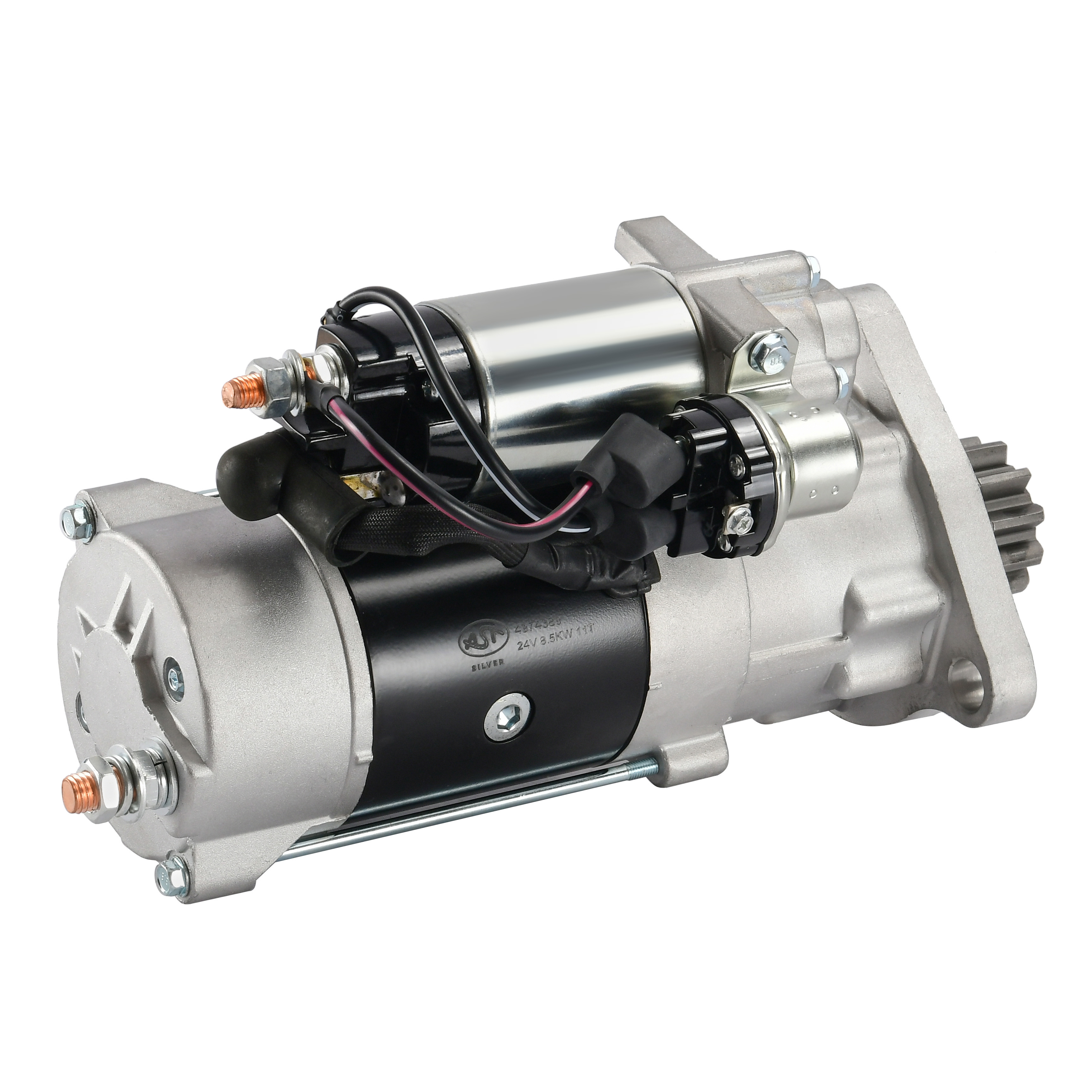 Стартер CUMMINS M11/ ISM/ ISX15  X3000/F3000 (Z=11)(AST1389/5284086/4985441/2871257/3103952/4974389/301892420/3021036) AST Silver