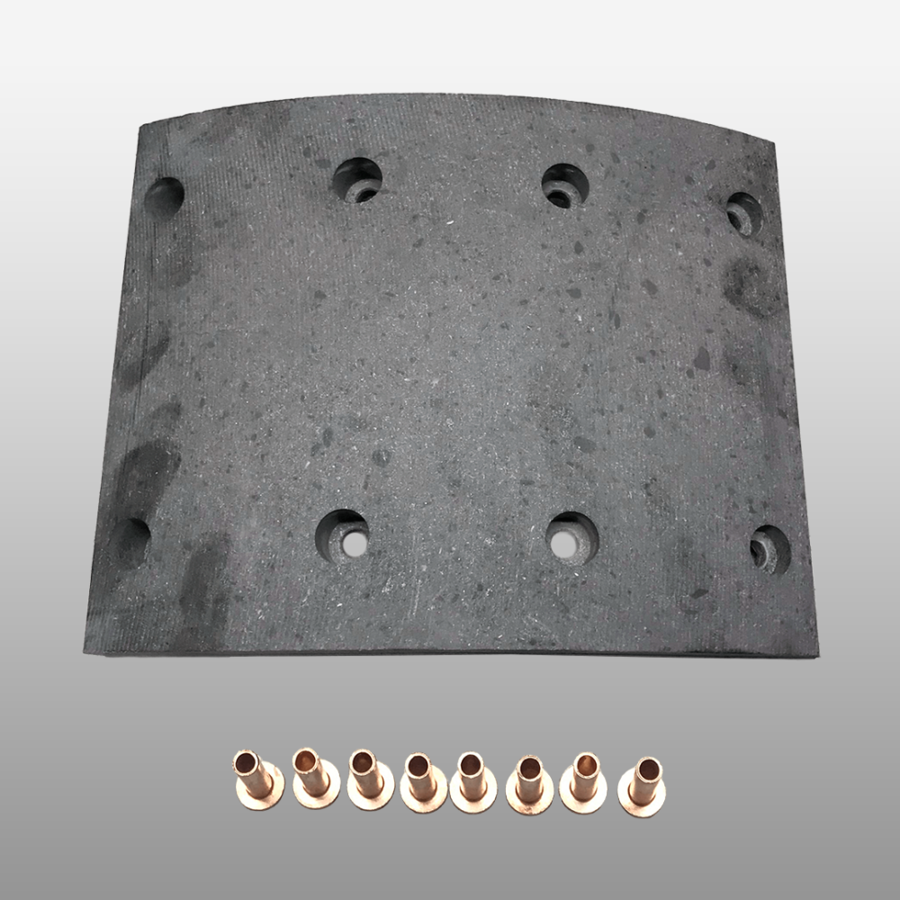 Накладка тормозная передняя FAW J6 (длинная 8отв.) QINYAN