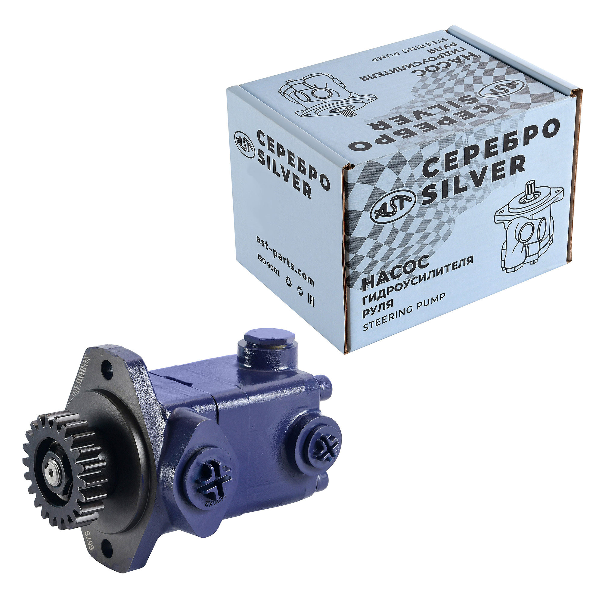 Насос ГУР FAW J6 CA6DL2 8х4 с 2013 г.(AST0183003/3407020CM01-074A/3407020-87U-C00/3407020AM00-B82A/3407020-74A) AST Silver