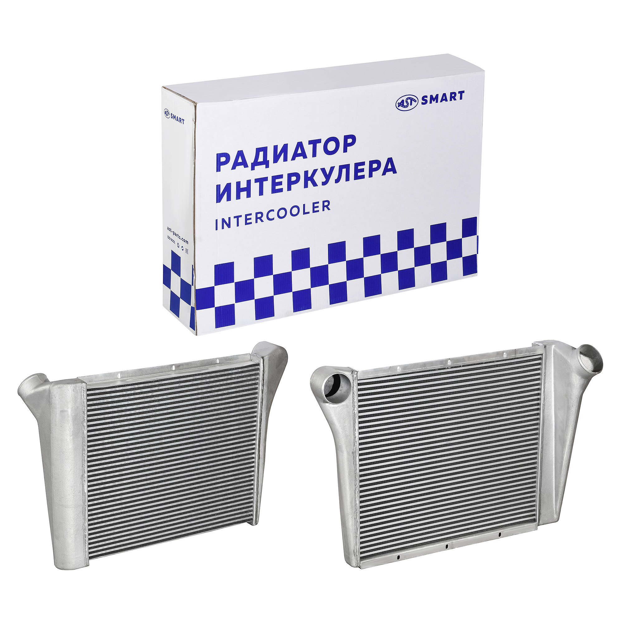 Радиатор интеркулера SHAANXI WP10 E2/3 (720х600 по сотам)  (AST1187/DZ9112530269) AST Smart