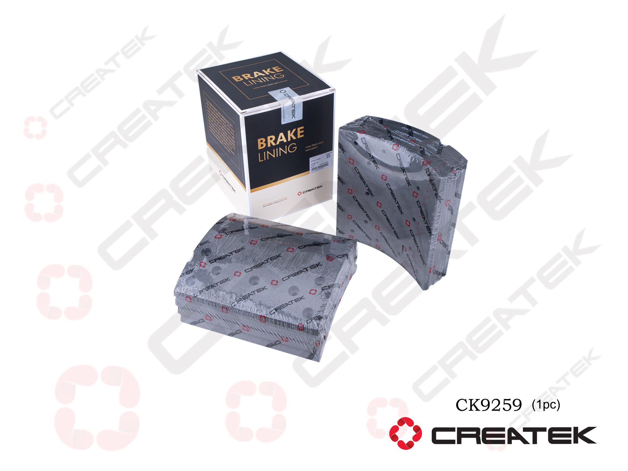 Накладка тормозная задняя 14 отверстий CREATEK