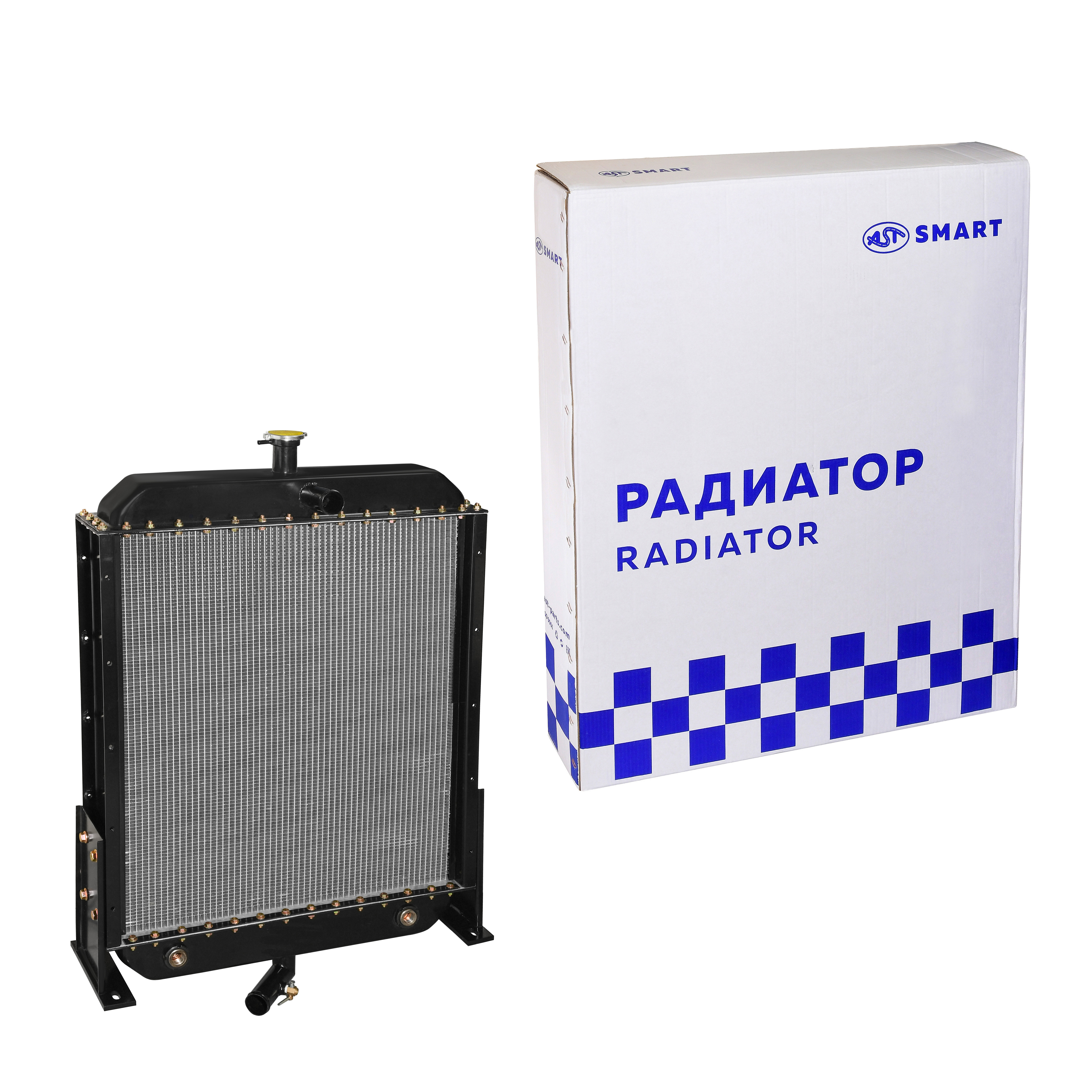 Радиатор SDLG WP6G LG936 (990x760x165) D=45 D=55 с алюминиевыми бачками (AST1173/4190000558) AST Smart