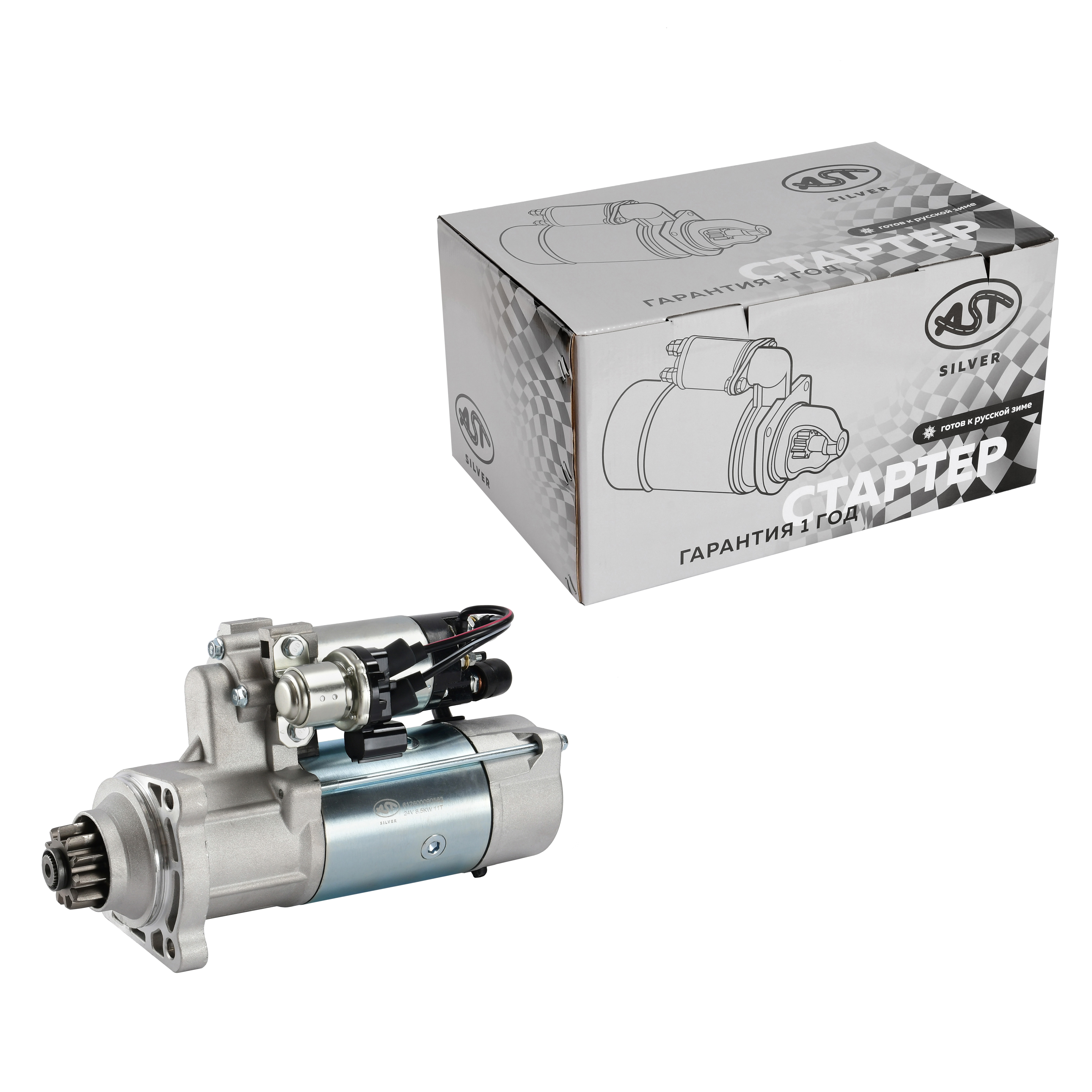 Стартер WP10 11 зуб. с фишкой (AST1415/612600090562) AST Silver