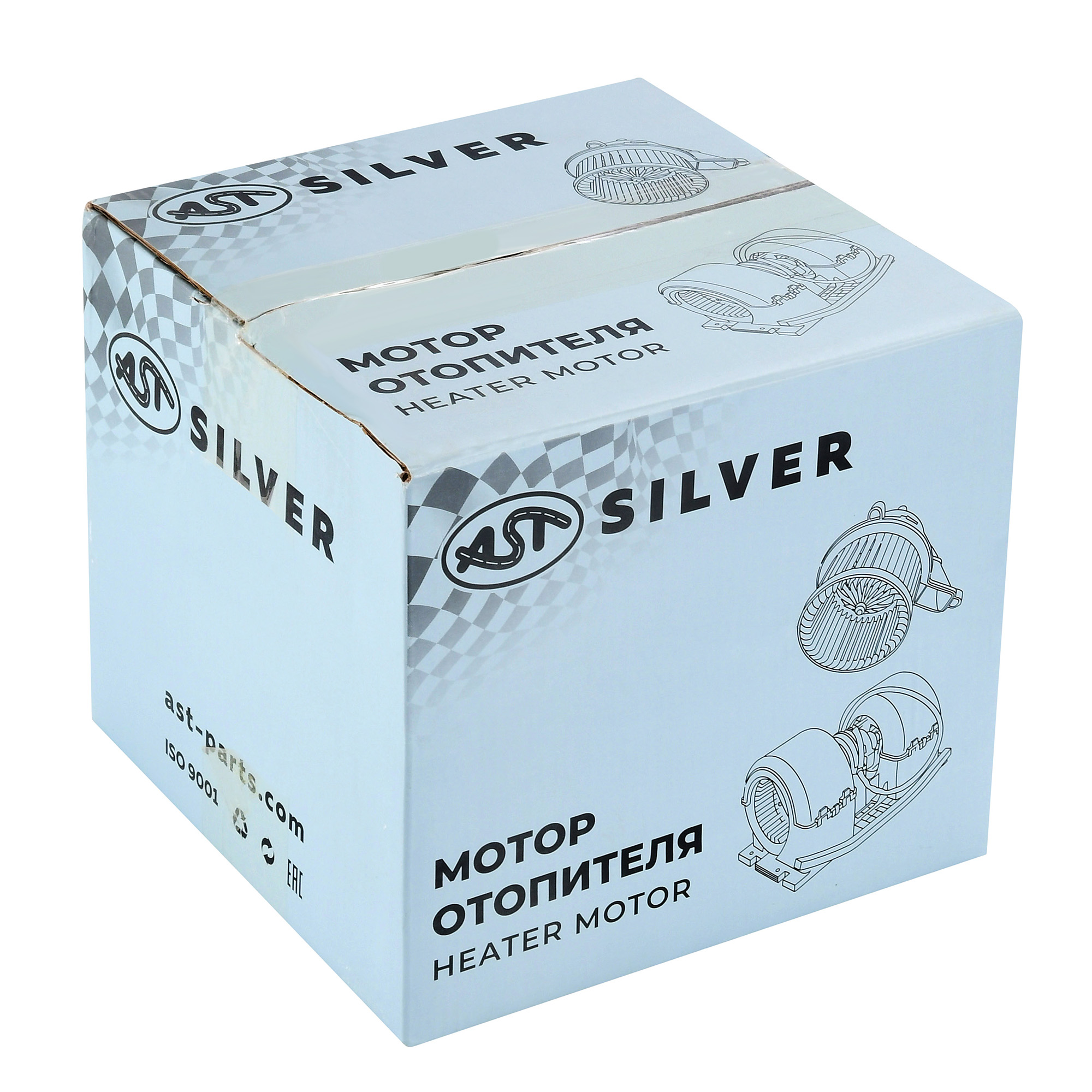 Мотор отопителя FAW J5/J6 (24v) (AST0442003/8101040-A18-1/8101040-367) OEM AST Silver
