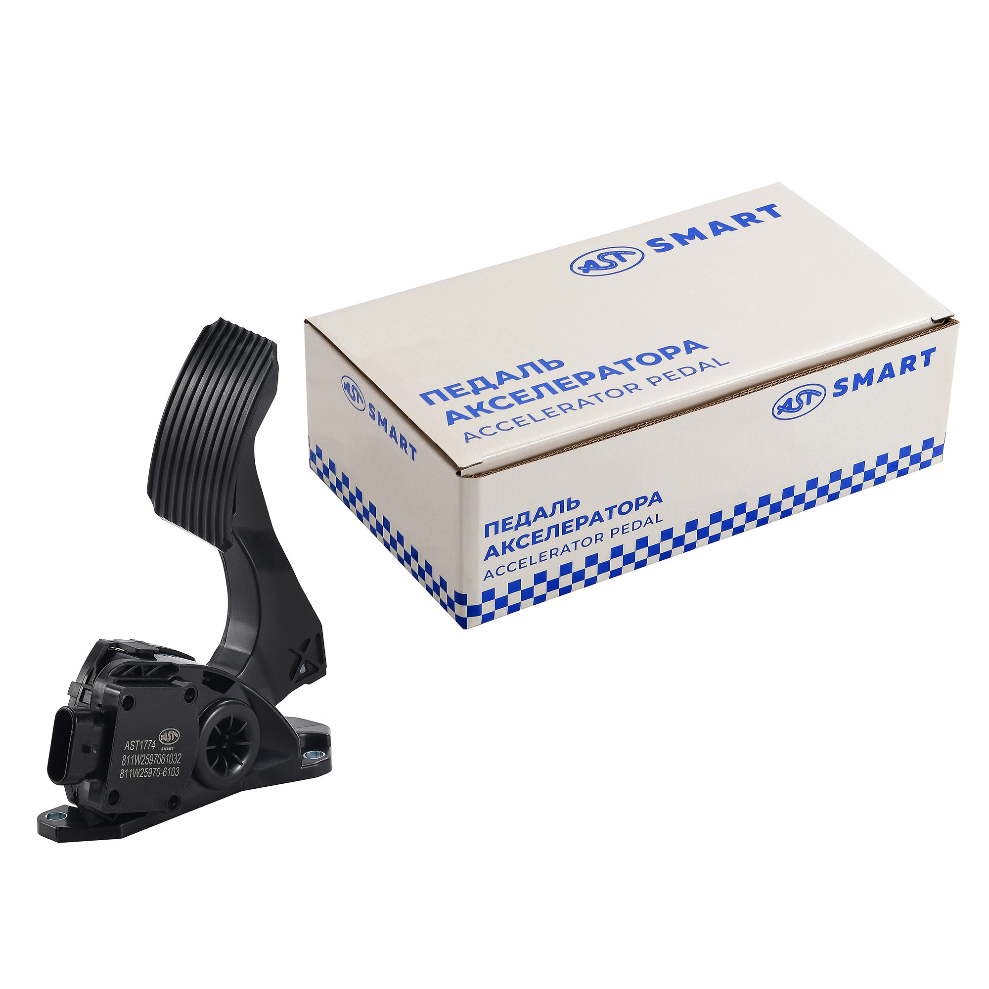Педаль акселератора электронная HOWO T5G/MAN/C7H/TX MC11 MC13 (AST1774/811W2597061032/811W25970-6103) AST Smart