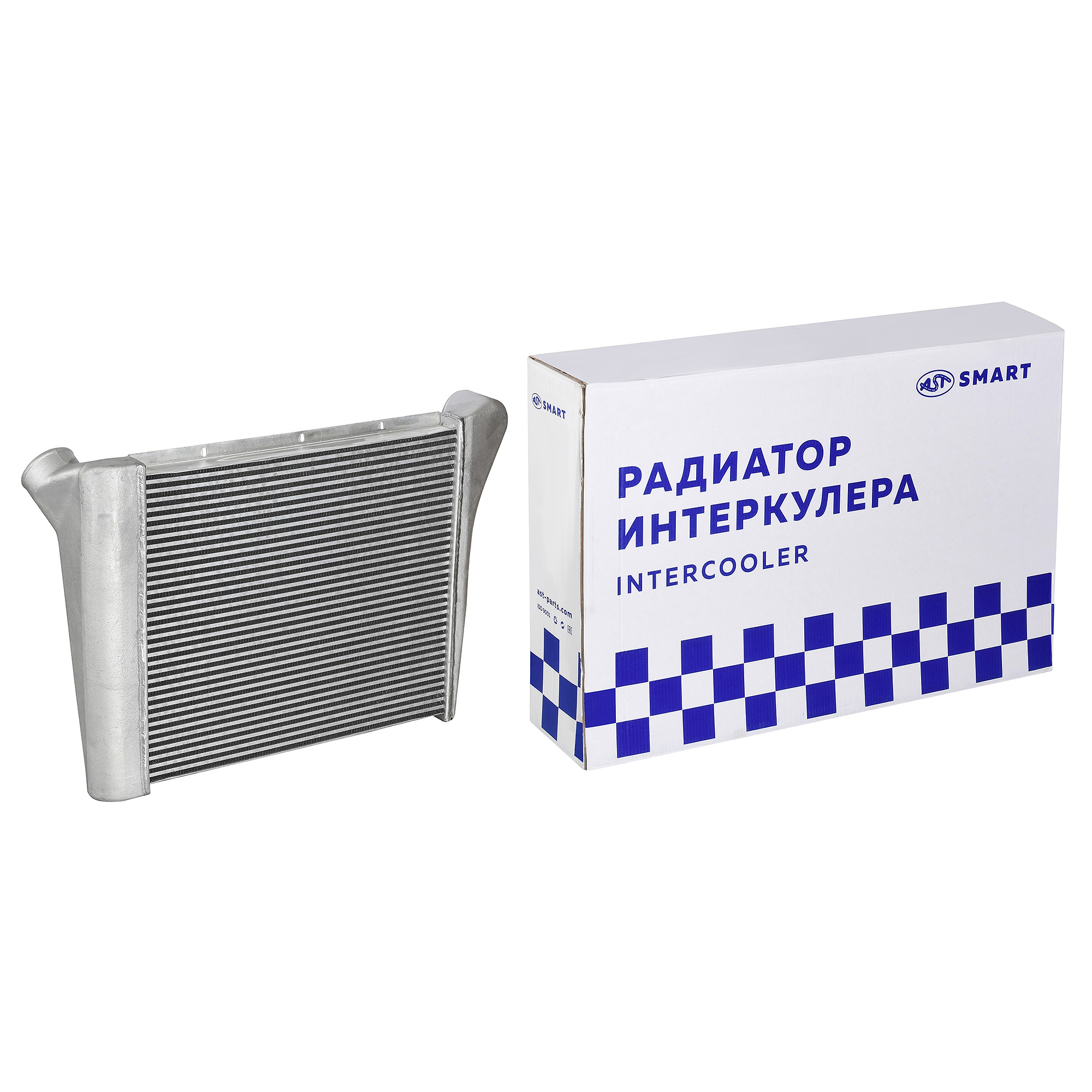 Радиатор интеркулера SHAANXI WP10 E2/3 (720х600 по сотам)  (AST1187/DZ9112530269) AST Smart