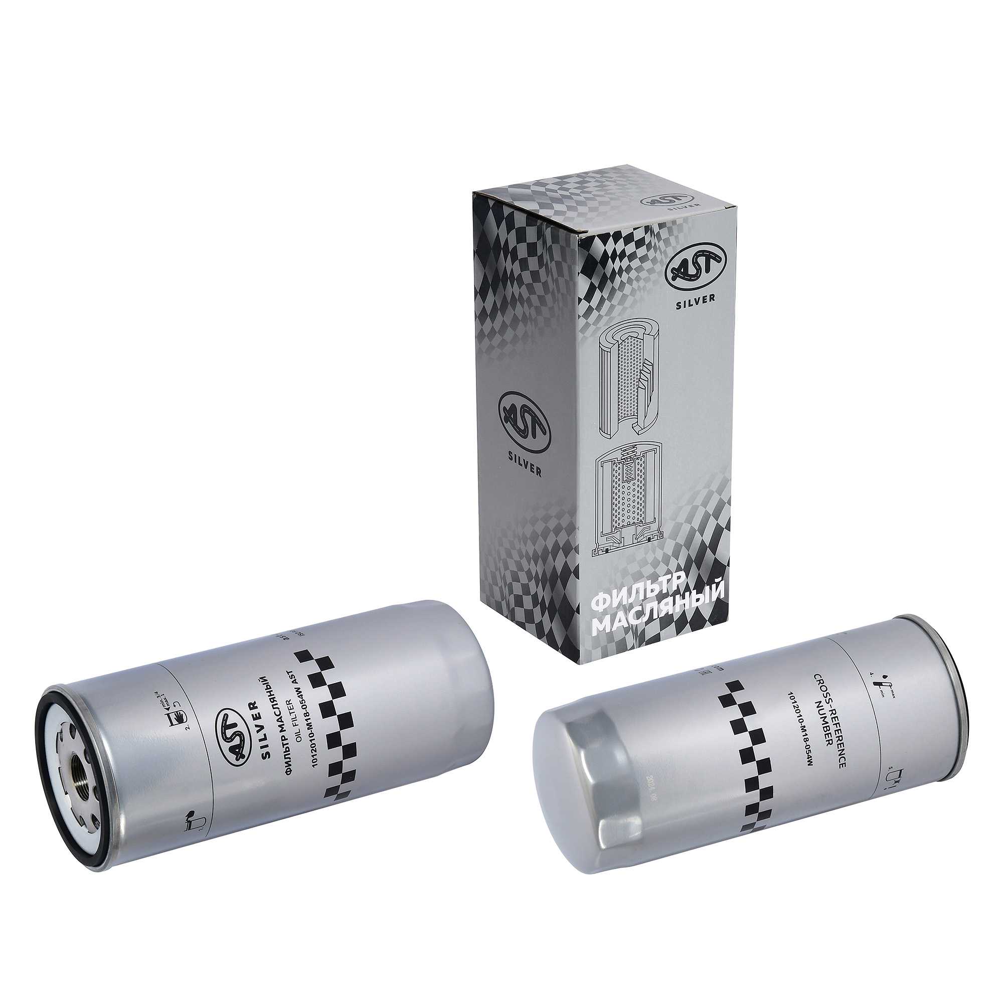 Фильтр масляный JX1023 FAW J6/J7 DM 2/3/WP7(AST1637/1012010-M18-054W/1117050A53D/1012010-53D//VG1246070002/VG1540070007/1002018137) AST Silver