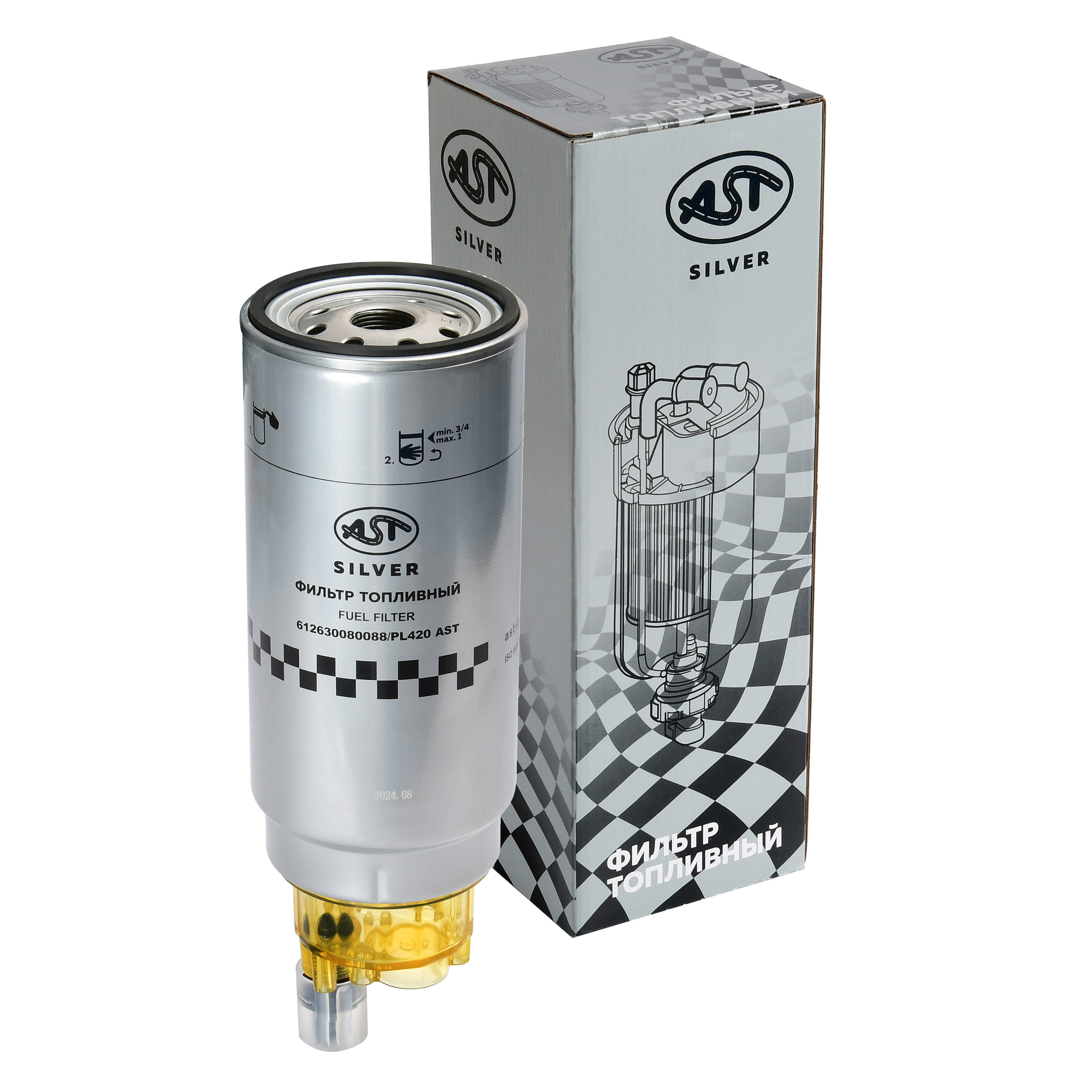 Фильтр топливный PL420 (AST1670/FS36216/1000424916/612600081335/VG1540080311/612630080088) AST Silver
