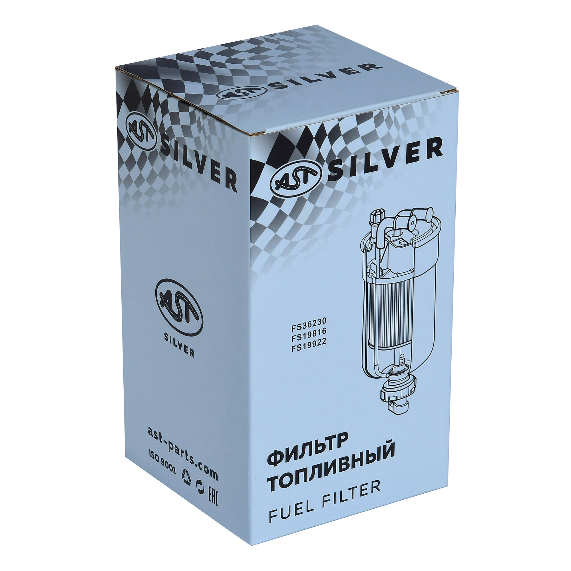 Фильтр топливный DONG FENG GX/T5G без колбы (AST1652/FS36230/FS19816/FS19922) AST Silver