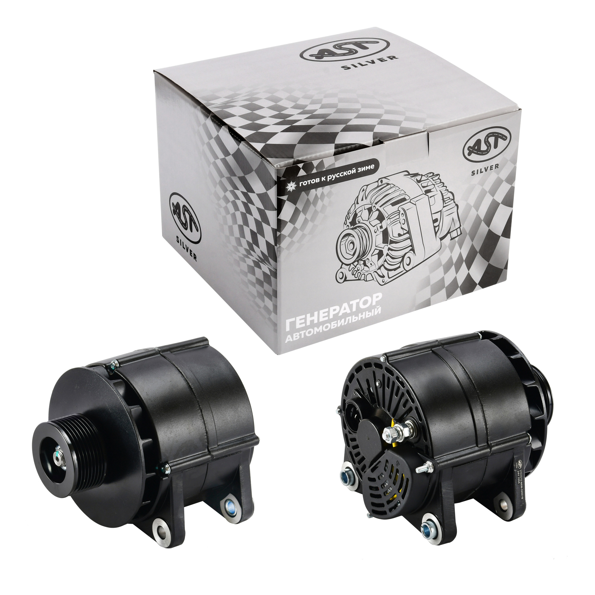 Генератор FAW J7 CA6DM3 E5 4180/4250 8-ручейковый 24V100A (AST1034/3701010-M5B-02001B) AST Silver