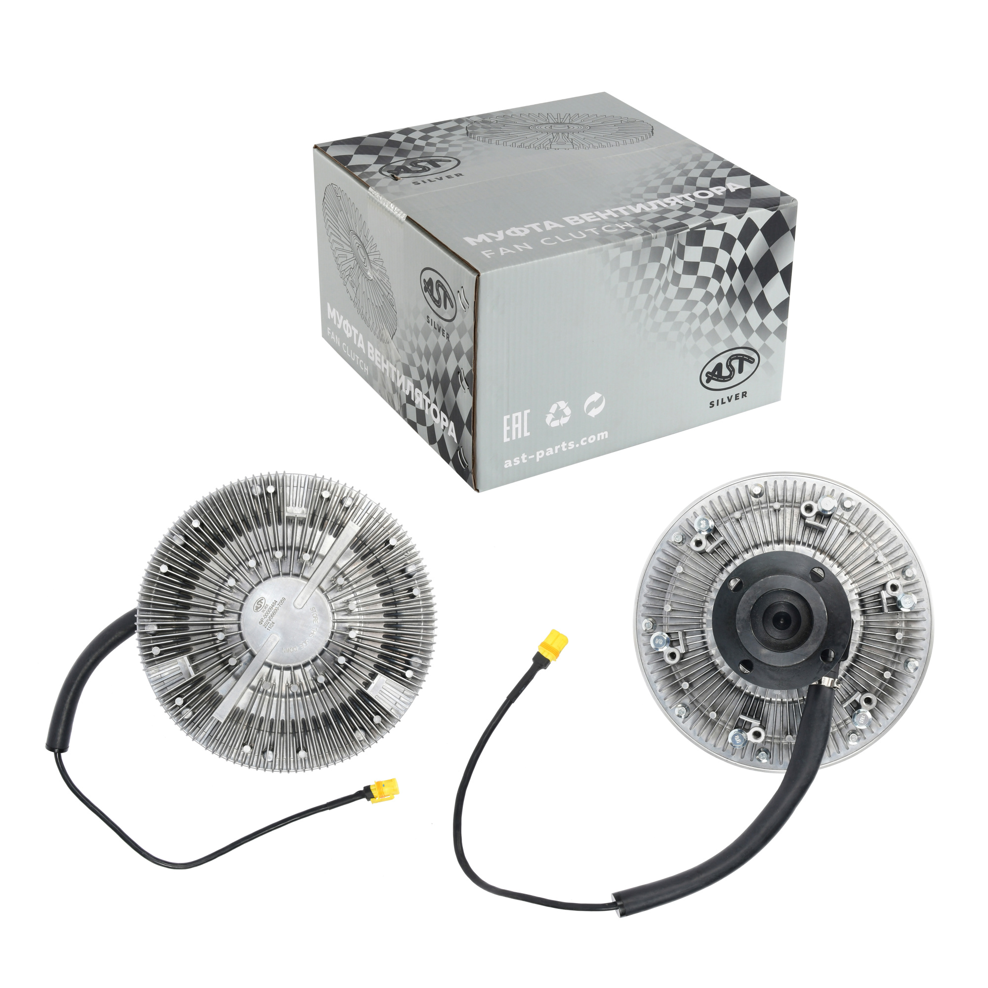 Муфта вентилятора MC13 HOWO SITRAK (AST1097/202V06600-0008/202V06600-7059) OEM AST Silver