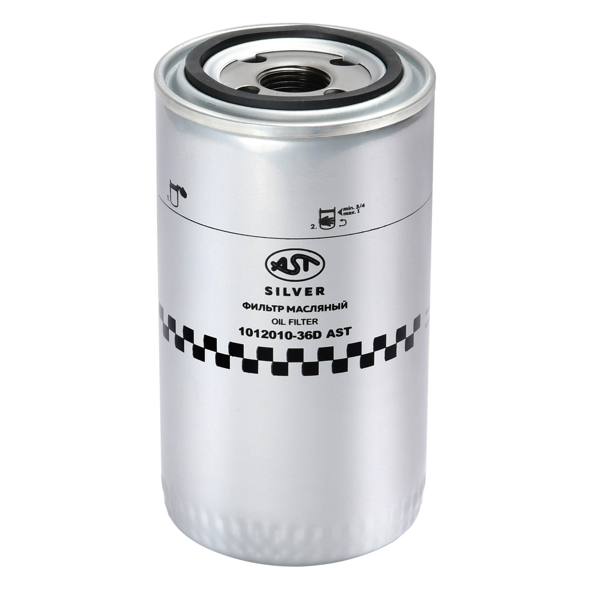 Фильтр масляный FAW J5/J6 DL H=170 M22x2 (AST1627/JX0811A/JX0814/1012010-36D) AST Silver