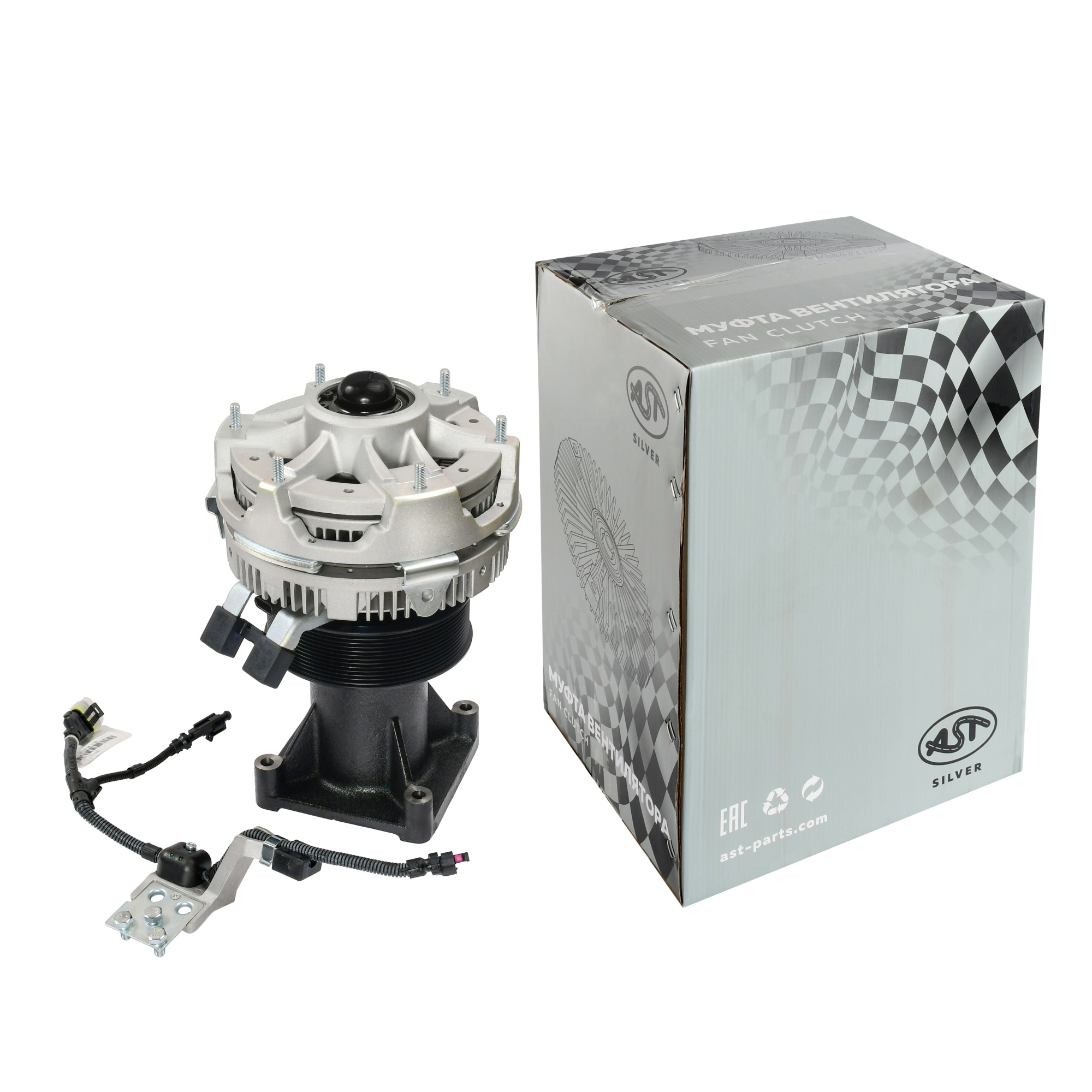 Муфта вентилятора WP13 электрическая (AST1106/1001187115/1009922740) OEM AST Silver
