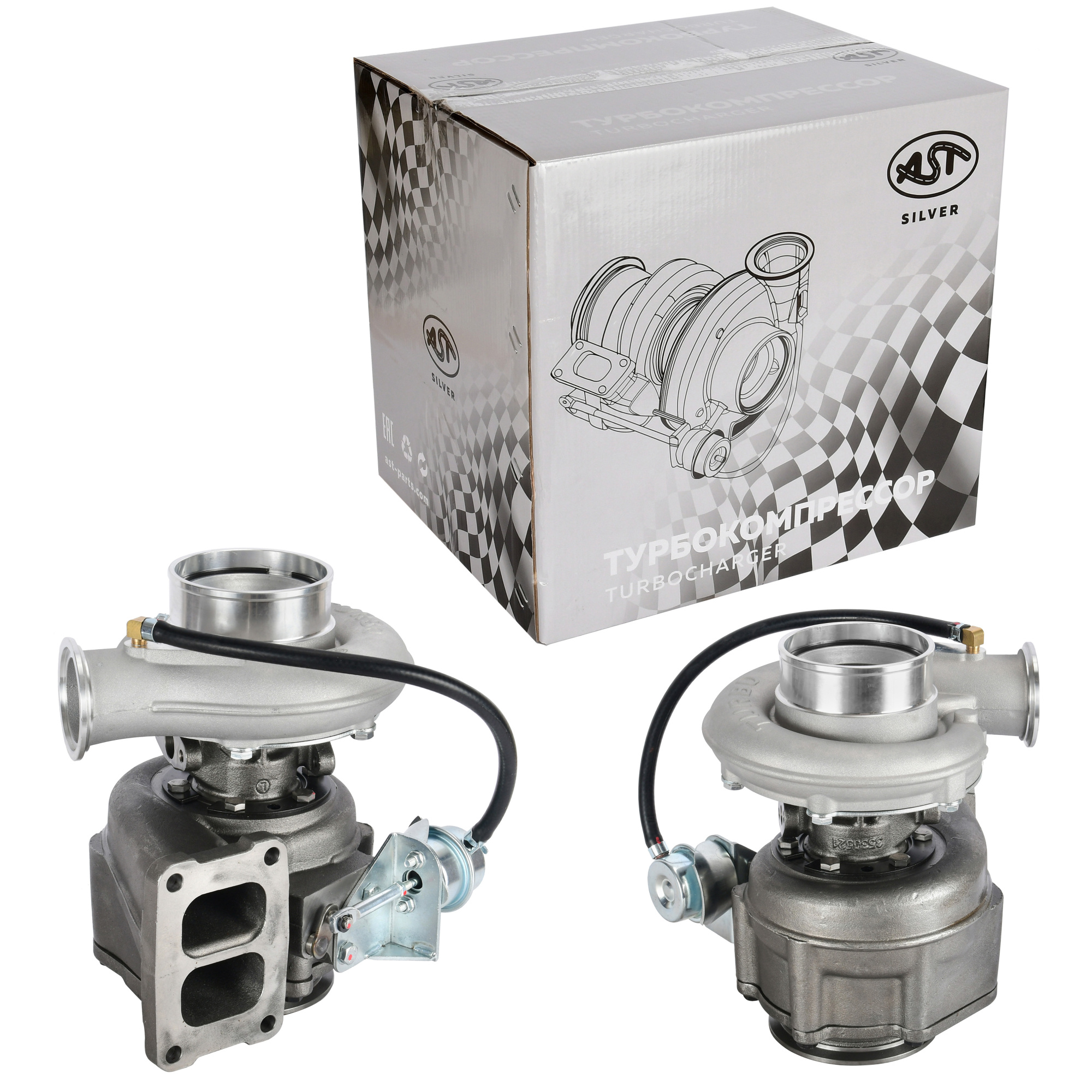Турбина  WD615 HOWO 336/371 л.с. под хомут (AST1495/VG1560118229) AST Silver