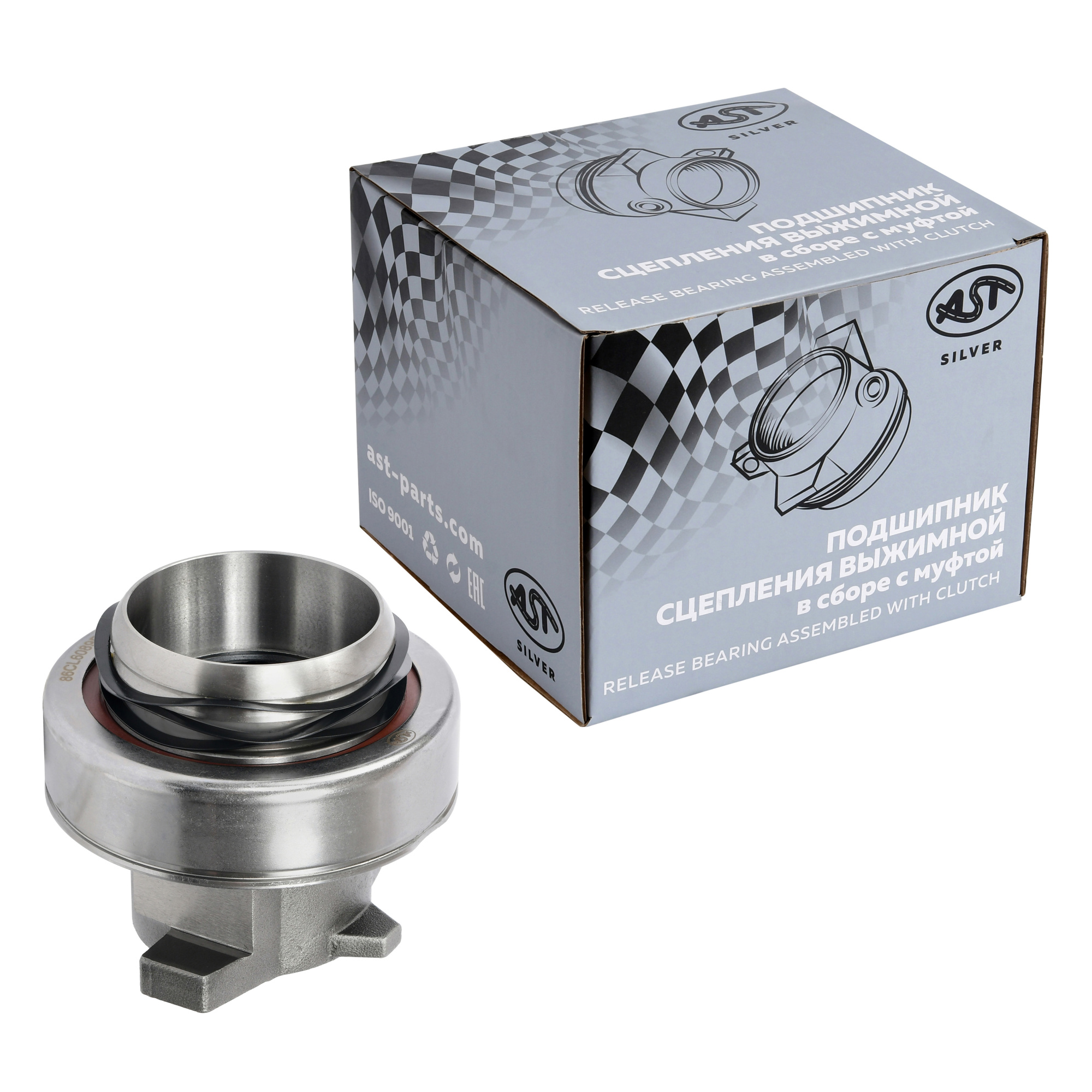 Подшипник выжимной FAW J6 D=88 обратного действия закрытый в сборе (AST1144/86CL6089F0/3151000034/1601430BA0H/1601430-76A) OEM AST Silver