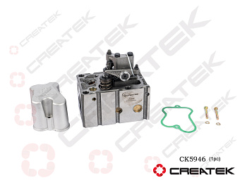 Головка блока цилиндров в сборе D10 Евро4 (2 клапана) CREATEK