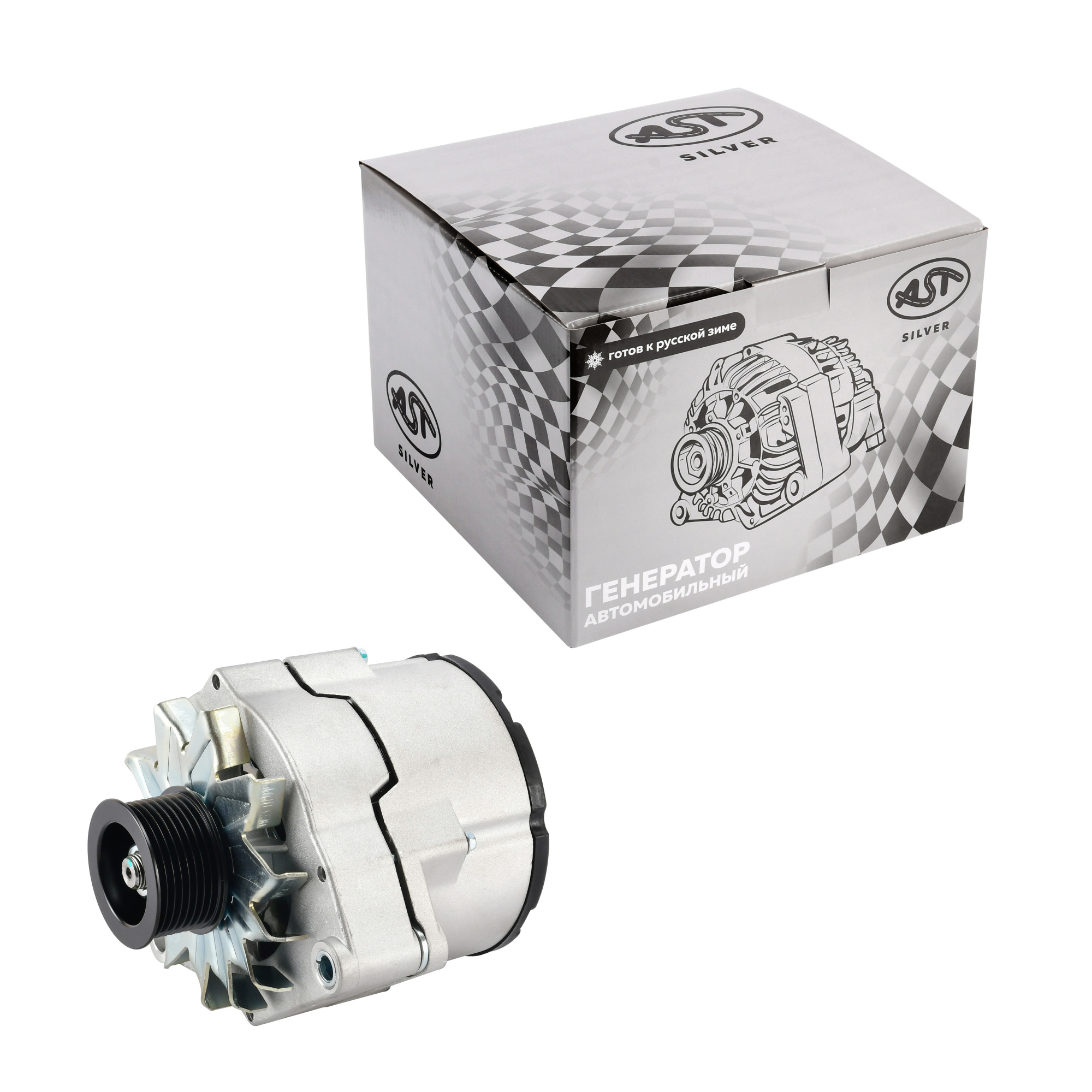 Генератор SHAANXI (8-ми ручейковый) 28V 70A (AST1043/612600090506/612600060259/612600090248)/8 AST Silver