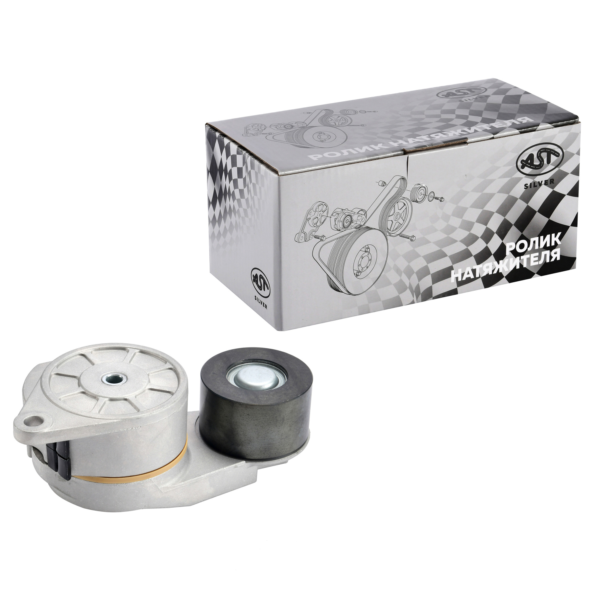 Ролик натяжной CUMMINS M11/ISM11/QSM11 X3000 плоский (AST1304/4299053/3400885) AST Silver