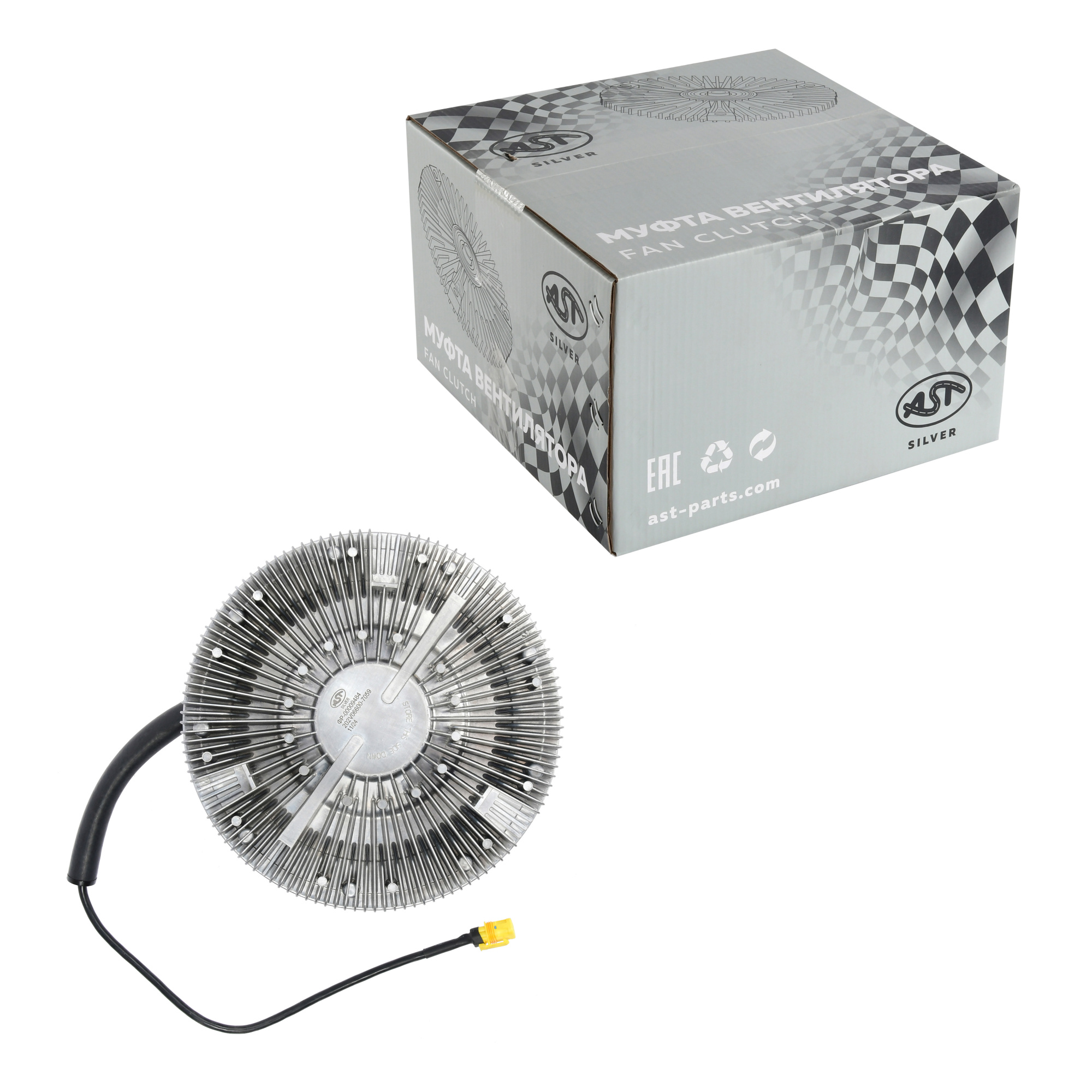Муфта вентилятора MC13 HOWO SITRAK (AST1097/202V06600-0008/202V06600-7059) OEM AST Silver