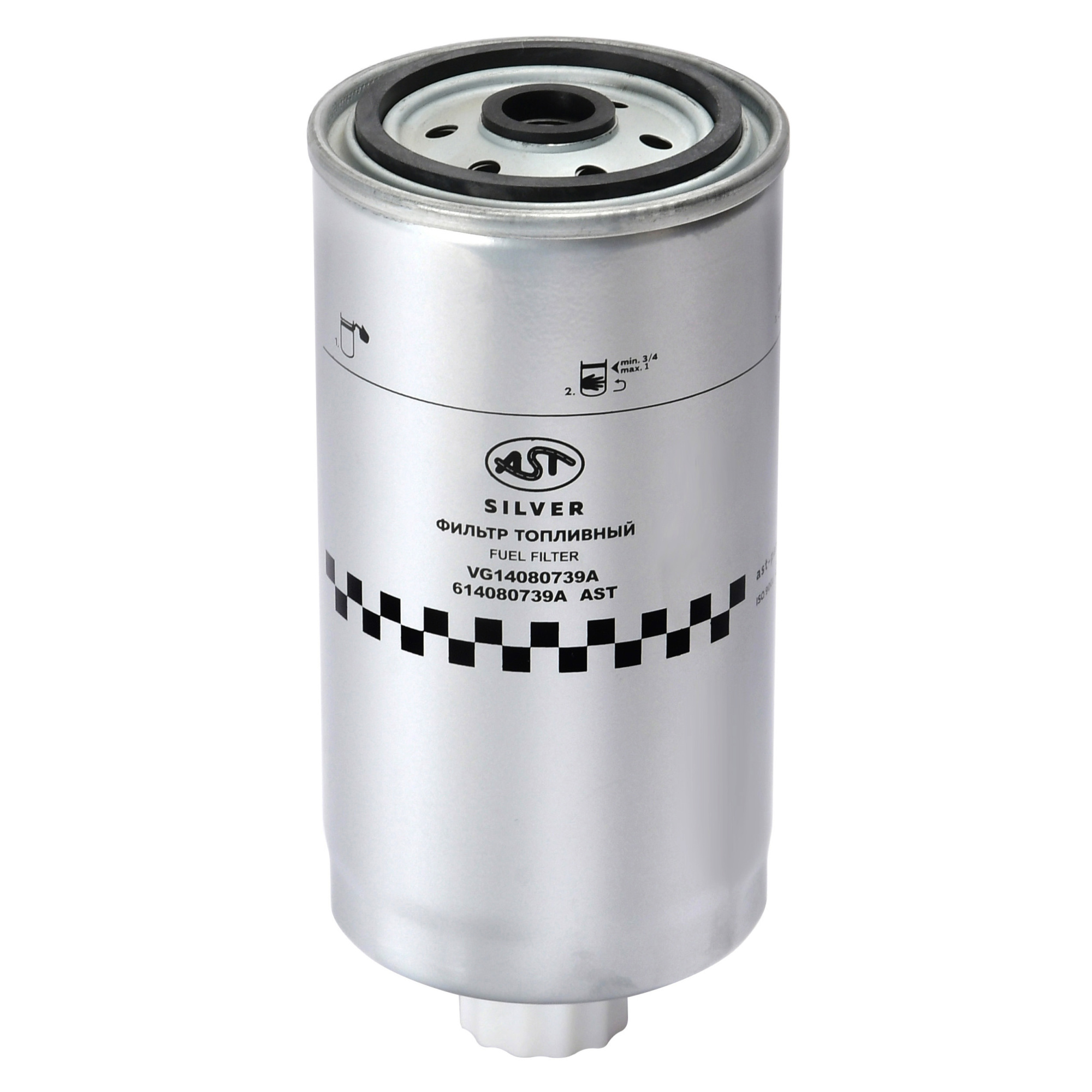 Фильтр топливный UC220 (AST1677/T64101003/FF5156/FF5135/FS1251/4110000054253/13020107/860117328/A3000-1105020/CX0712A/860115054/CX0709A) AST Silver
